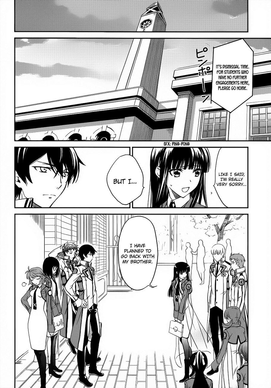 Mahouka Koukou no Rettousei Chapter 3 page 33 - Chapter 3: Trouble