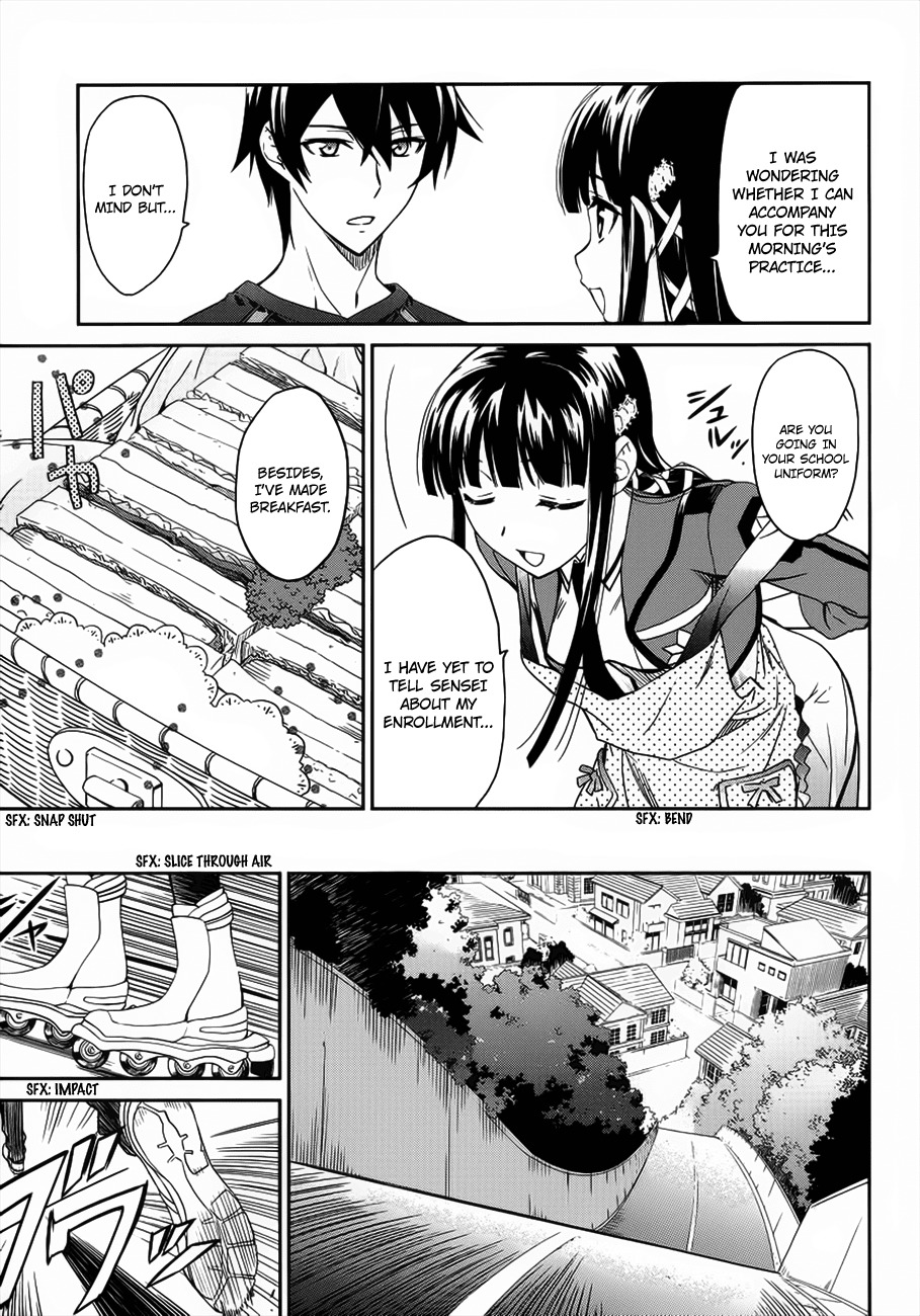Mahouka Koukou no Rettousei Chapter 3 page 4 - Chapter 3: Trouble