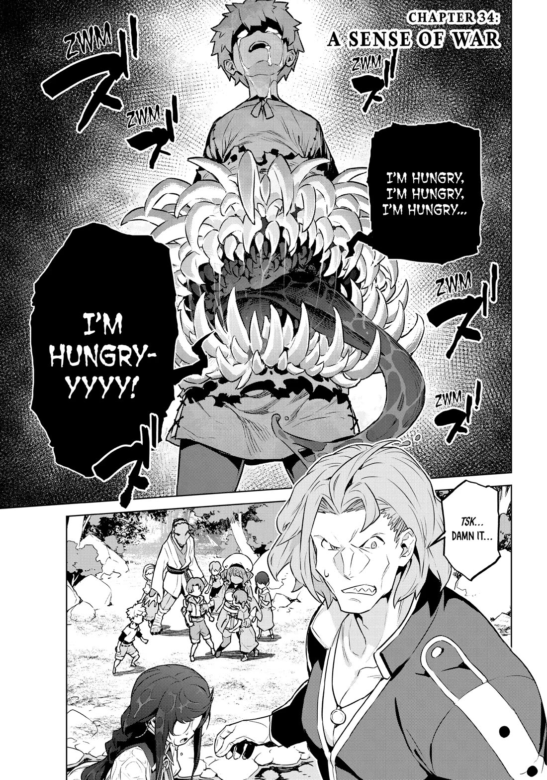 Mahoutsukai Reimeiki Chapter 34 page 1 - Chapter 34: A SENSE OF WAR