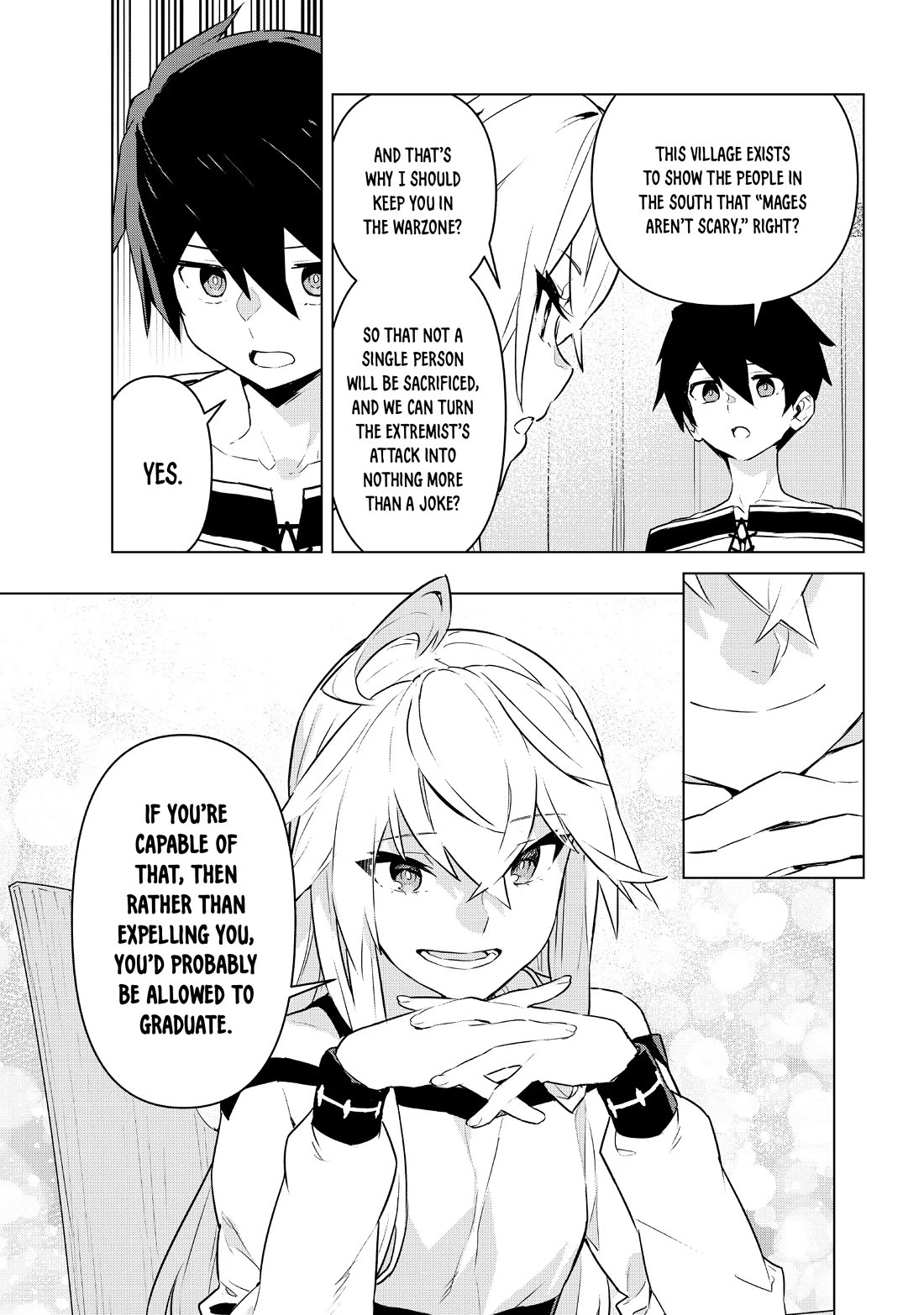 Mahoutsukai Reimeiki Chapter 35 page 14 - Chapter 35: GRADUATION EXAM