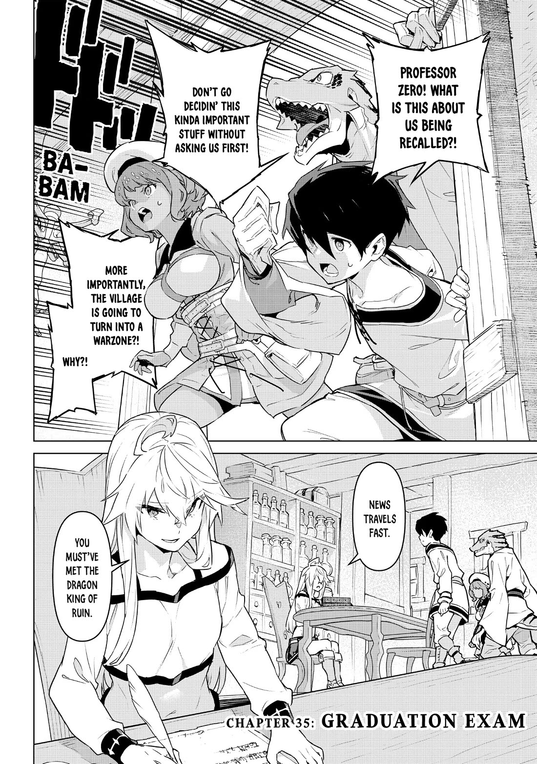 Mahoutsukai Reimeiki Chapter 35 page 3 - Chapter 35: GRADUATION EXAM