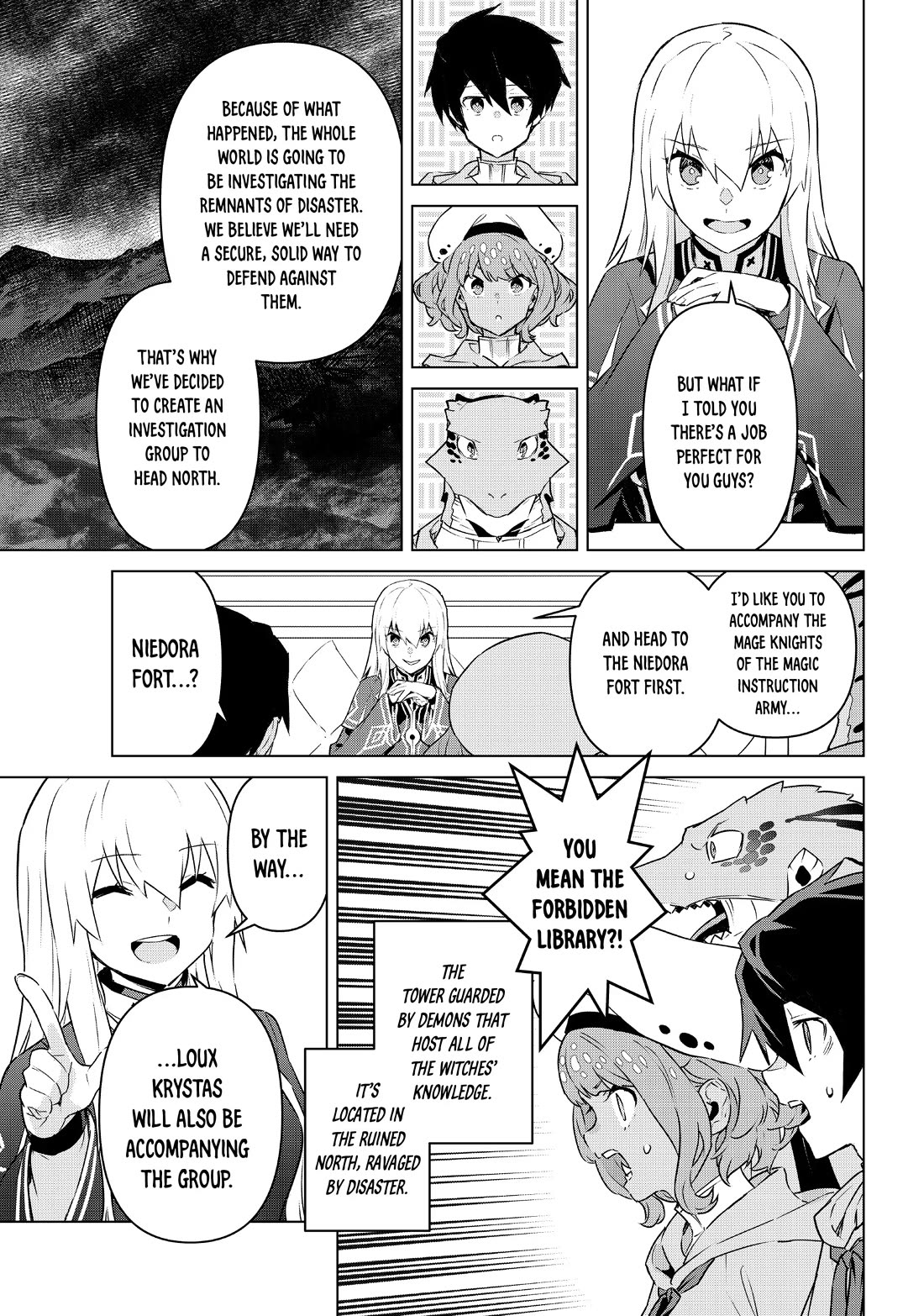 Mahoutsukai Reimeiki Chapter 40 page 21 - Chapter 40: LEAVING THE NEST [END]