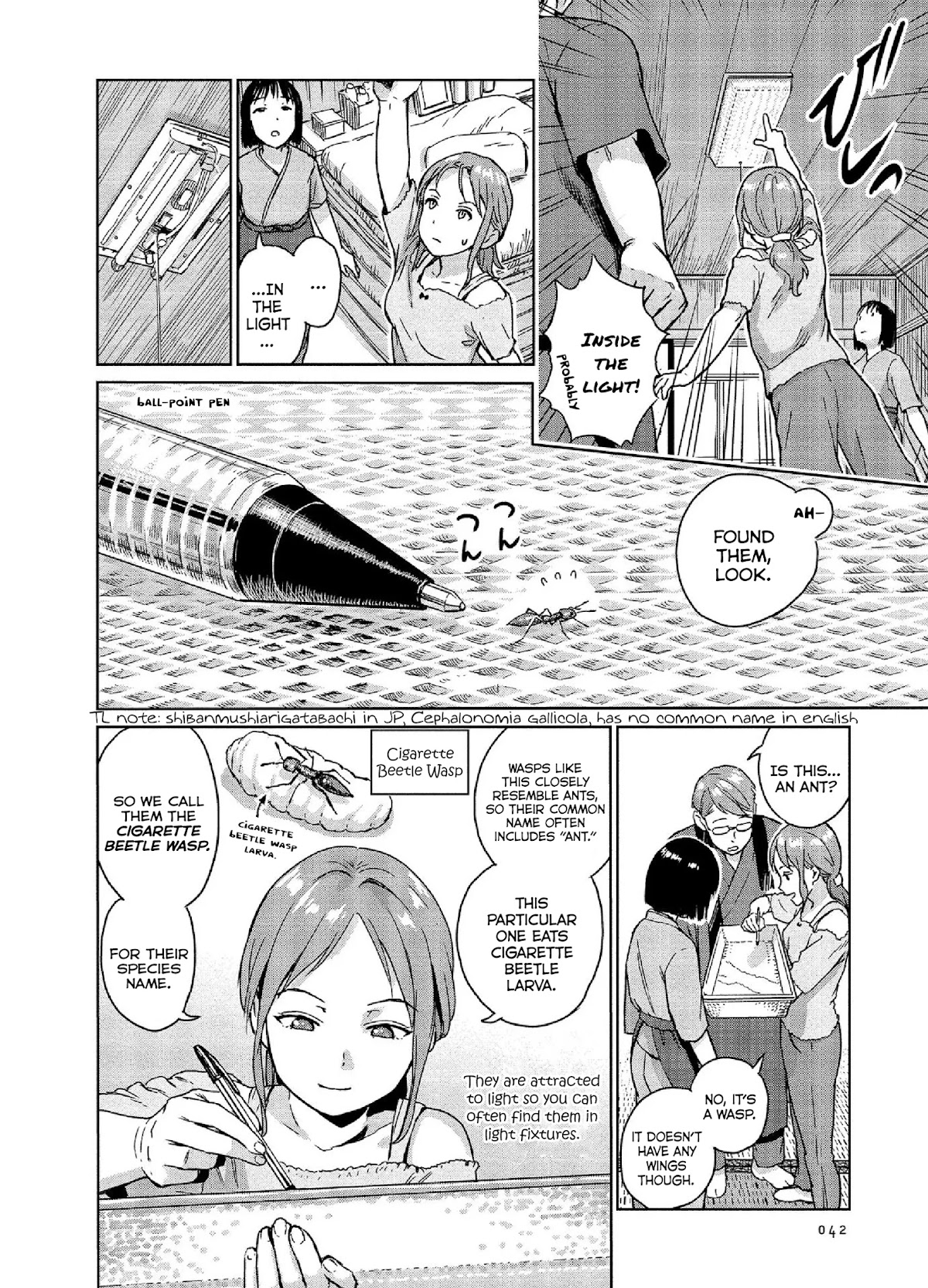 Mai no Mushigurashi Chapter 20 page 6 - Chapter 20: Cigarette Beetle Wasp