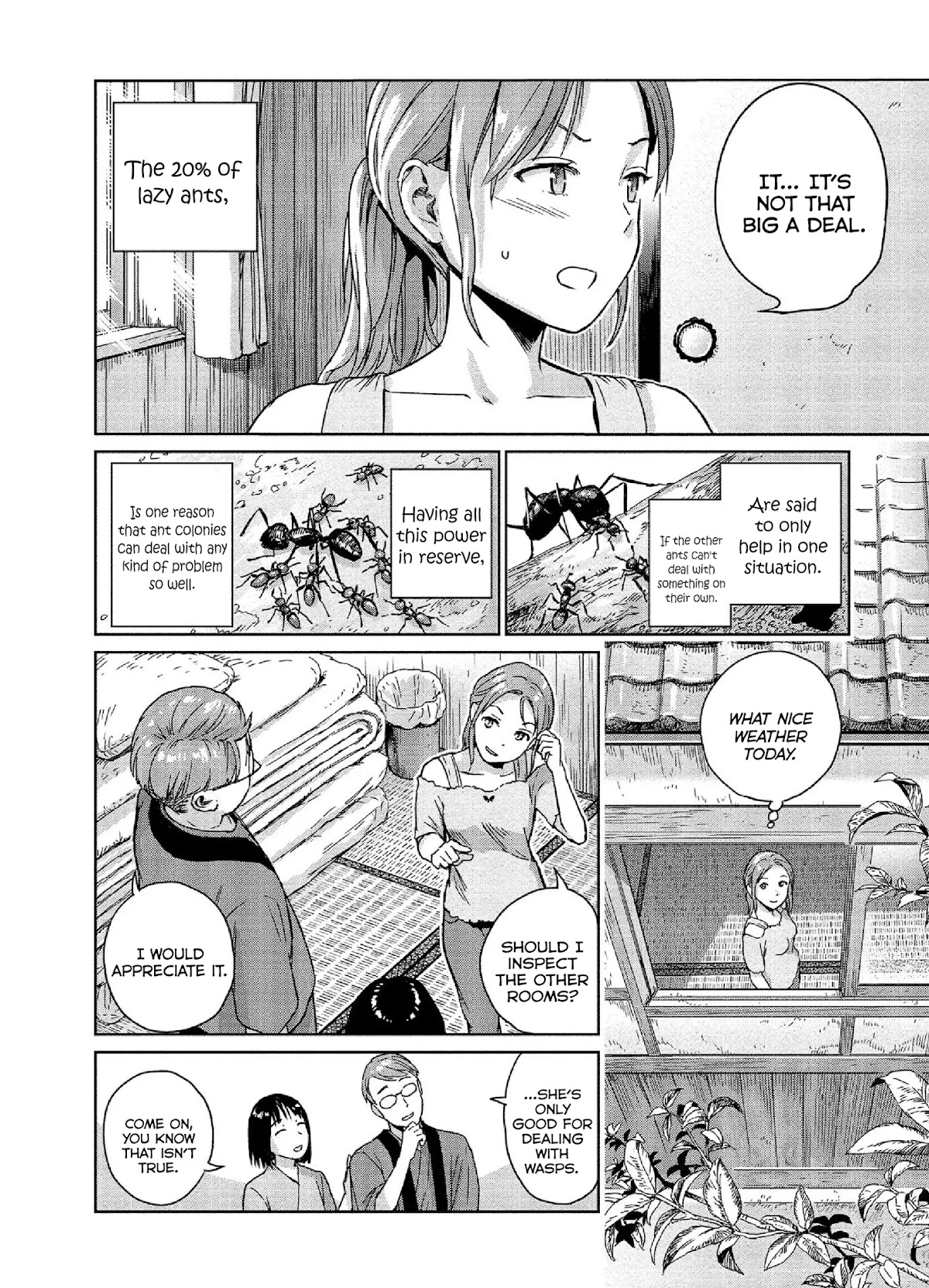 Mai no Mushigurashi Chapter 20 page 8 - Chapter 20: Cigarette Beetle Wasp