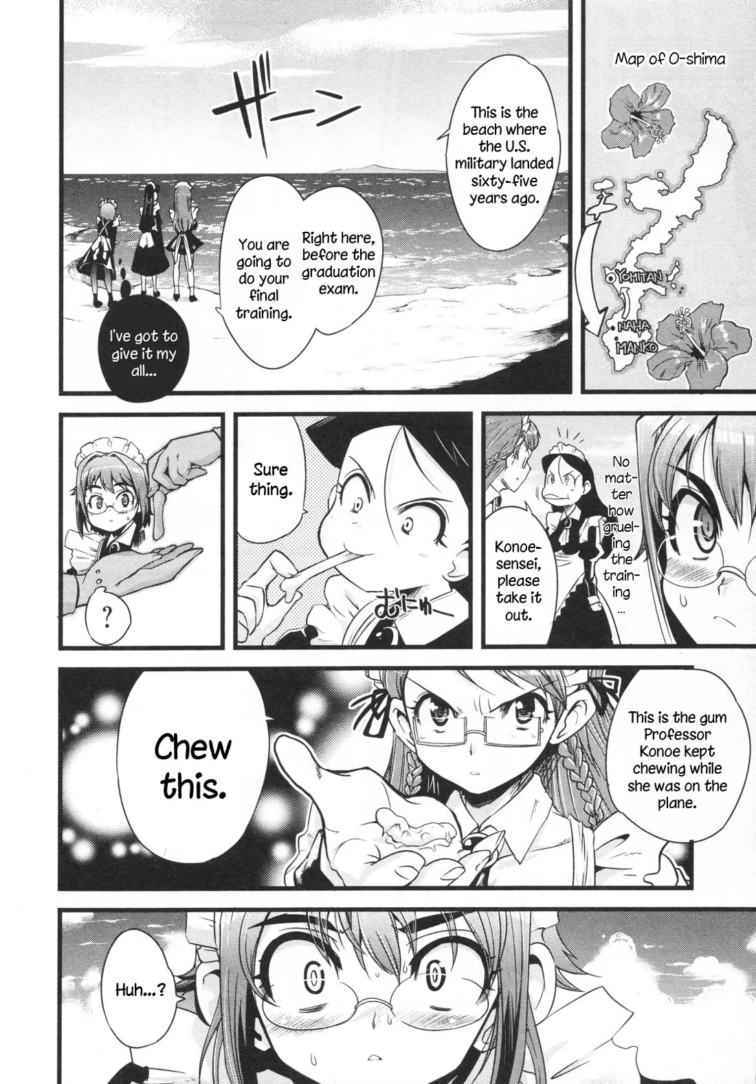 Maid in Japan Chapter 17 page 11 - Chapter 17: Service 17 "Maid Training: 1945 Edition"