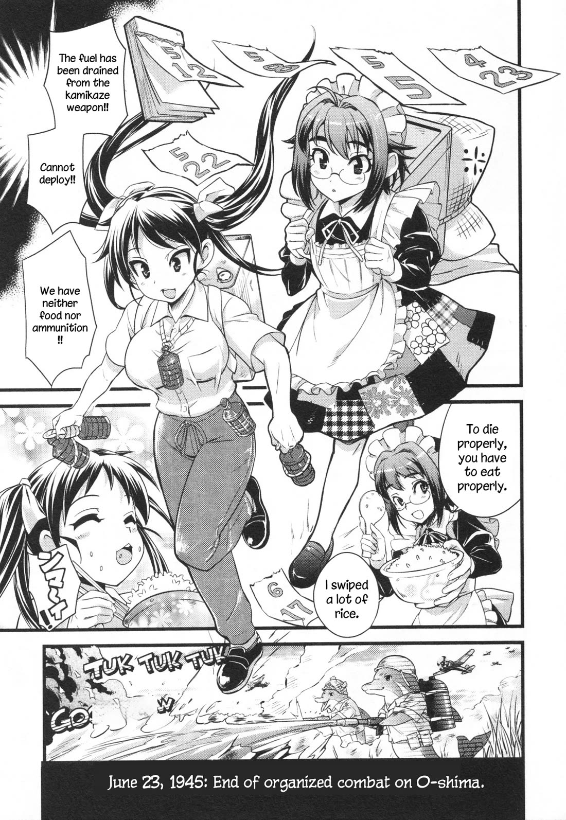 Maid in Japan Chapter 17 page 32 - Chapter 17: Service 17 "Maid Training: 1945 Edition"