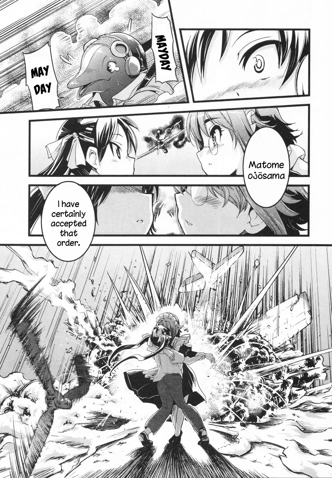 Maid in Japan Chapter 17 page 42 - Chapter 17: Service 17 "Maid Training: 1945 Edition"