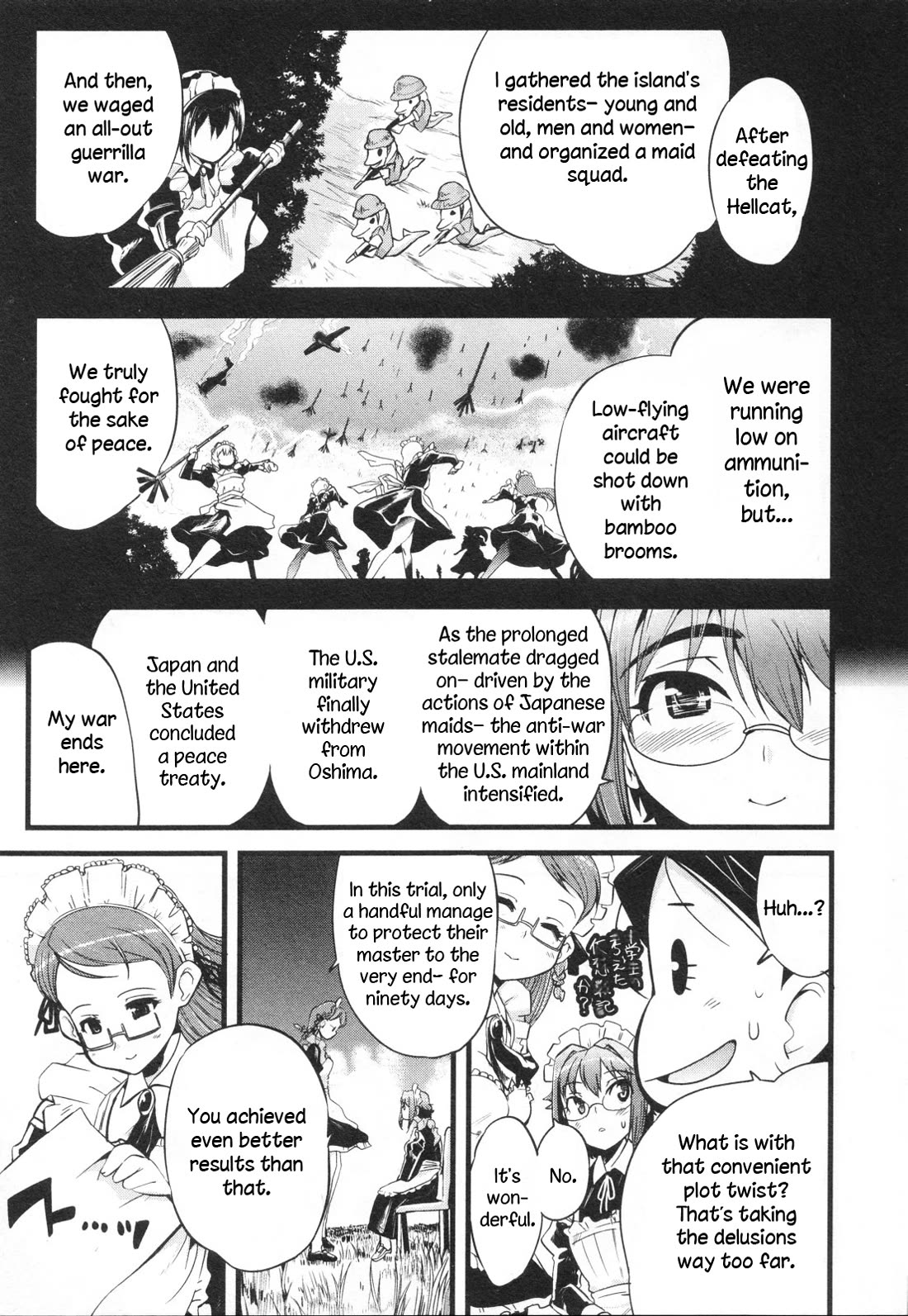 Maid in Japan Chapter 17 page 44 - Chapter 17: Service 17 "Maid Training: 1945 Edition"