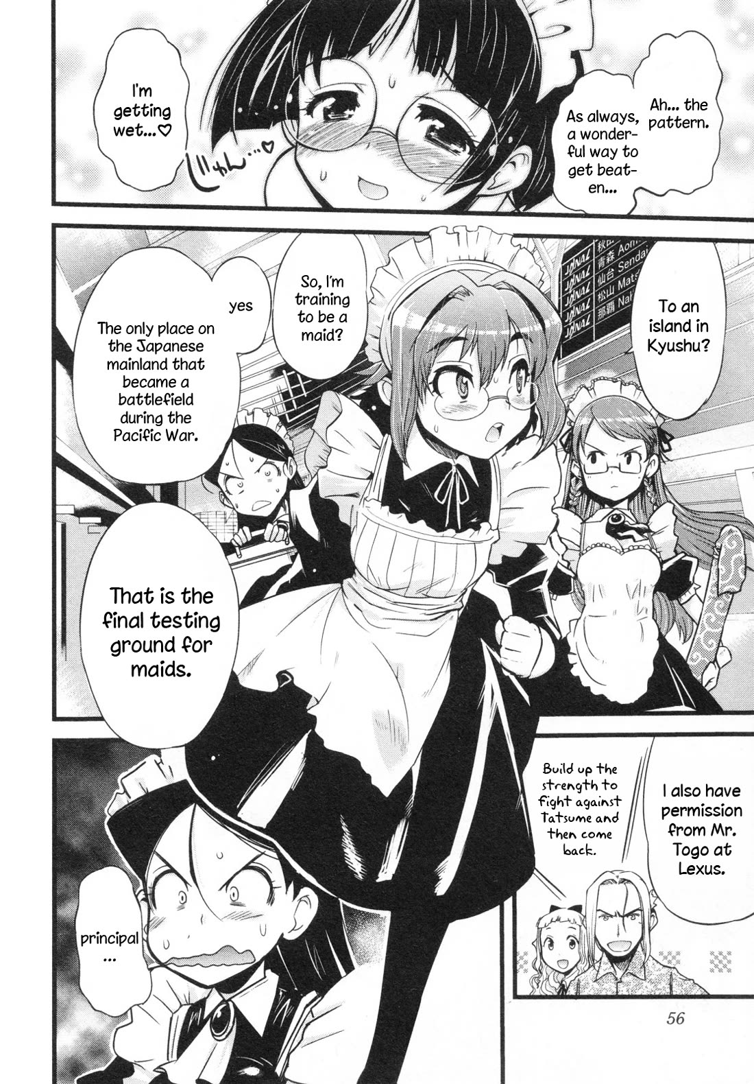 Maid in Japan Chapter 17 page 9 - Chapter 17: Service 17 "Maid Training: 1945 Edition"