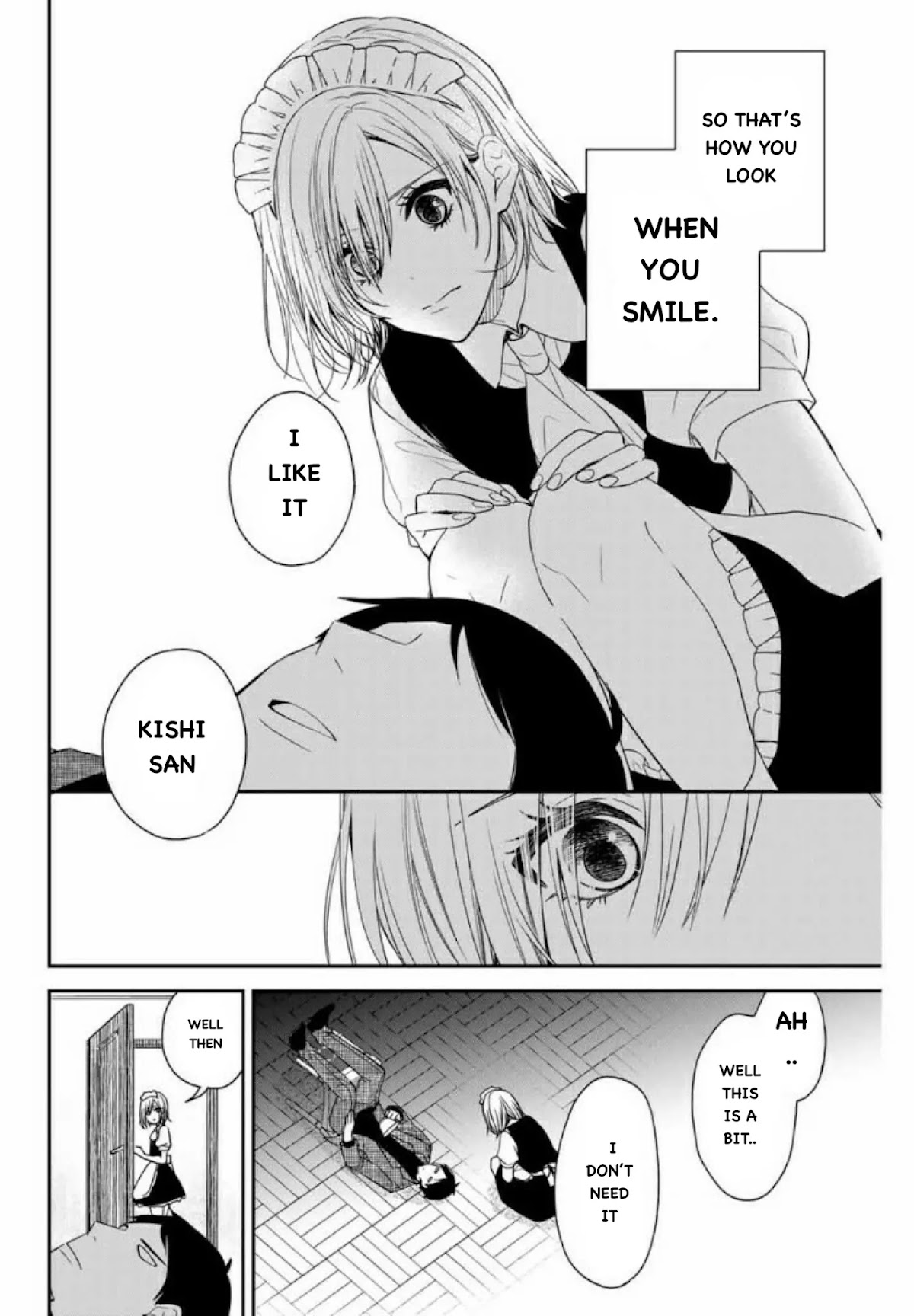 Maid no Kishi-san Chapter 1 page 13 - Chapter 1: Kishi-san does not laugh