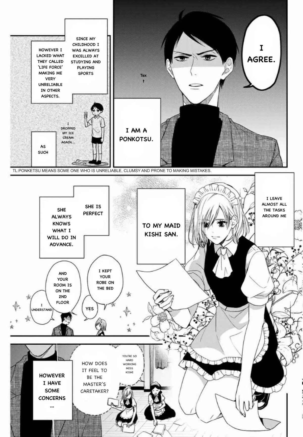 Maid no Kishi-san Chapter 1 page 5 - Chapter 1: Kishi-san does not laugh