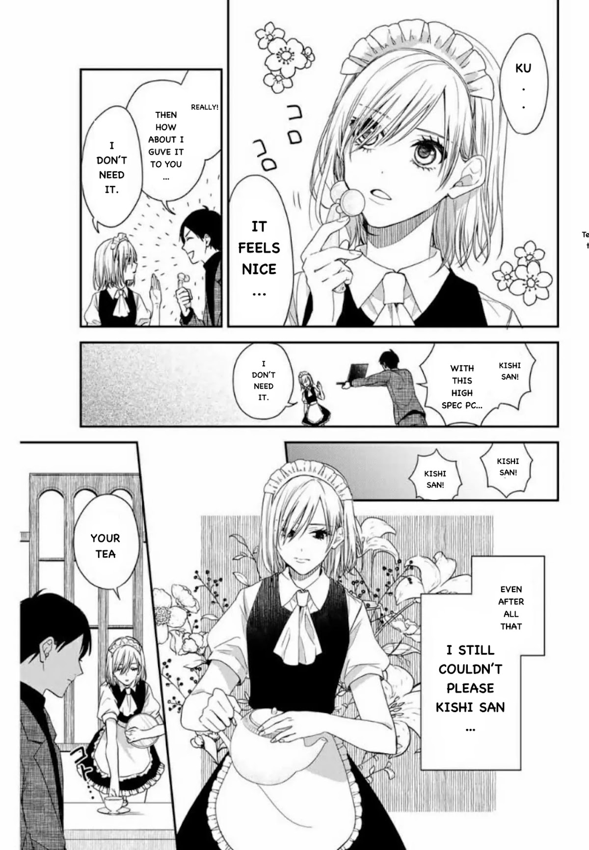 Maid no Kishi-san Chapter 1 page 9 - Chapter 1: Kishi-san does not laugh