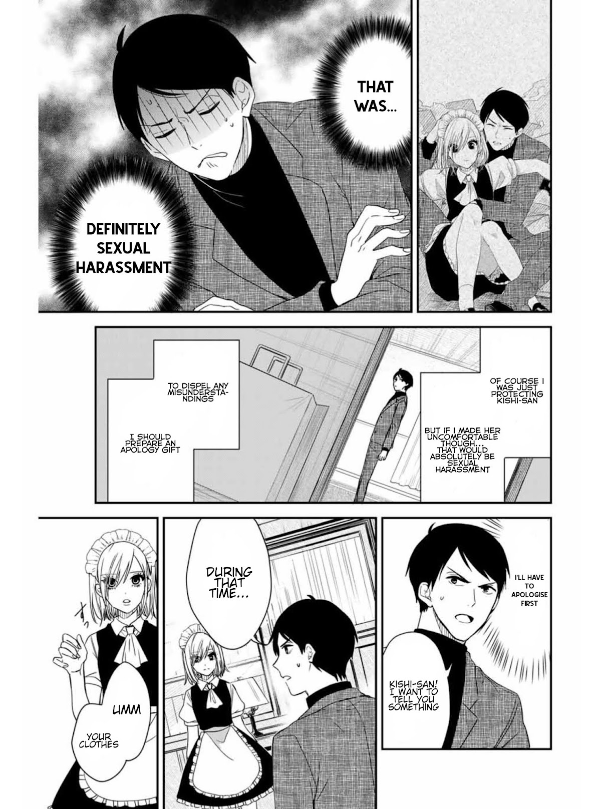 Maid no Kishi-san Chapter 11 page 3 - Chapter 11: Alleged Sexual Harassment!