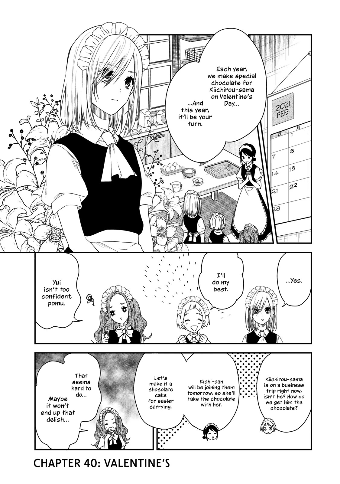 Maid no Kishi-san Chapter 40 page 1 - Chapter 40: Valentine's