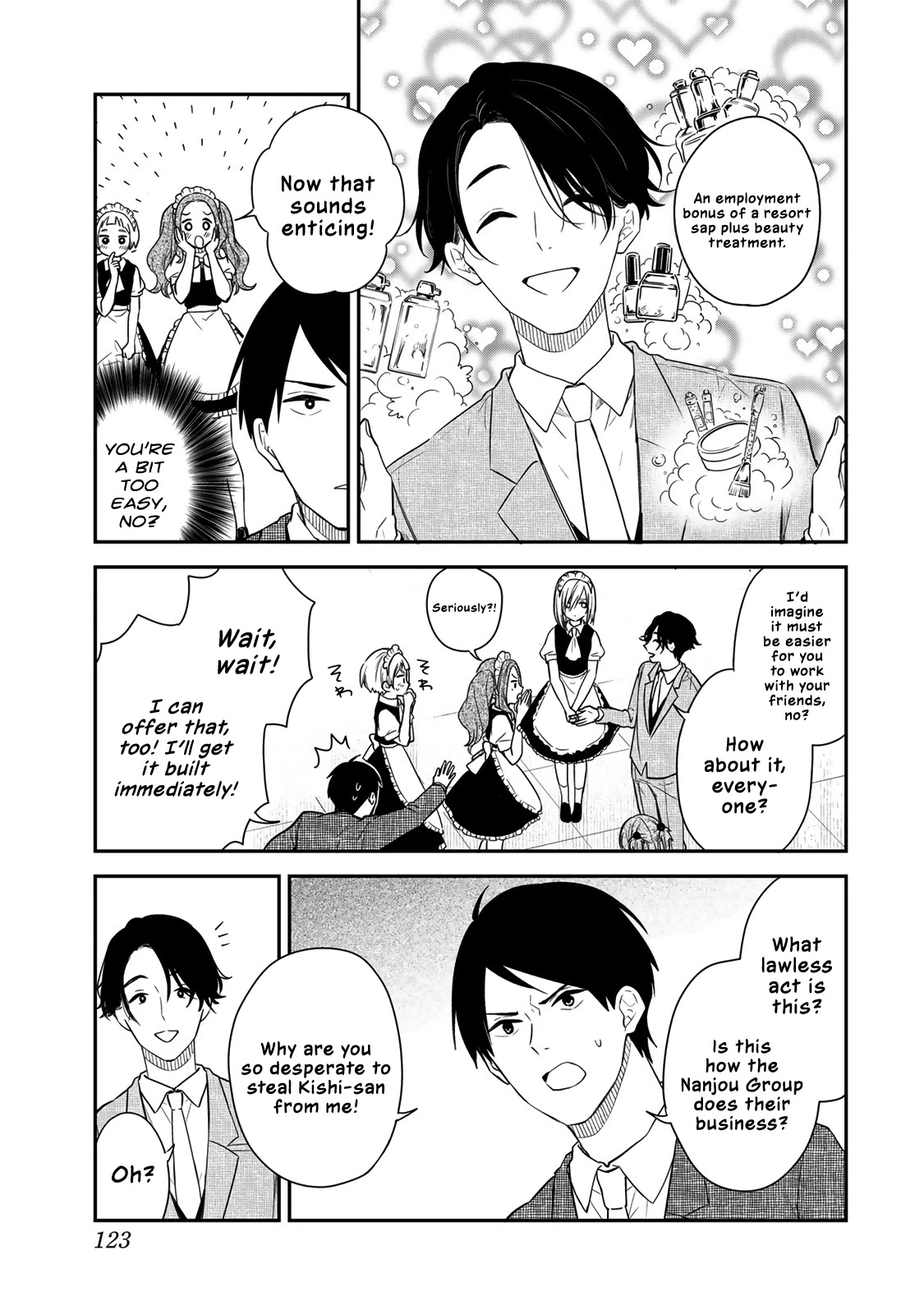 Maid no Kishi-san Chapter 47 page 3 - Chapter 47: Nanjou Group