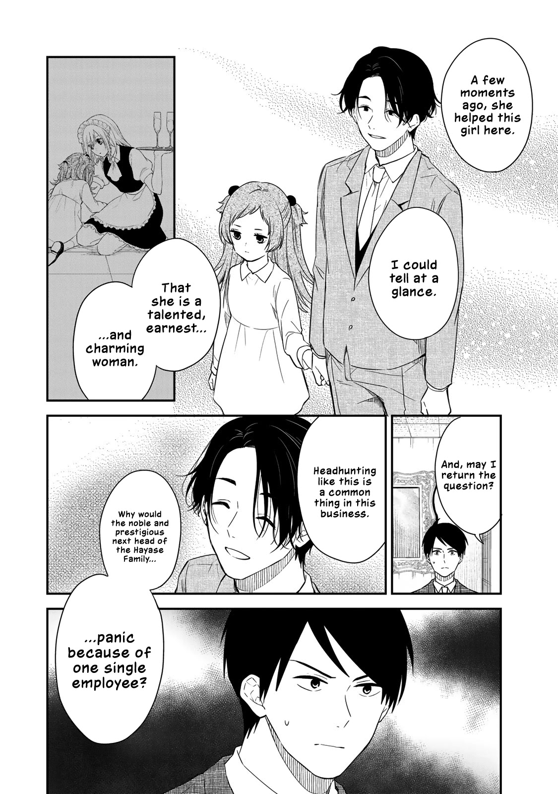 Maid no Kishi-san Chapter 47 page 4 - Chapter 47: Nanjou Group