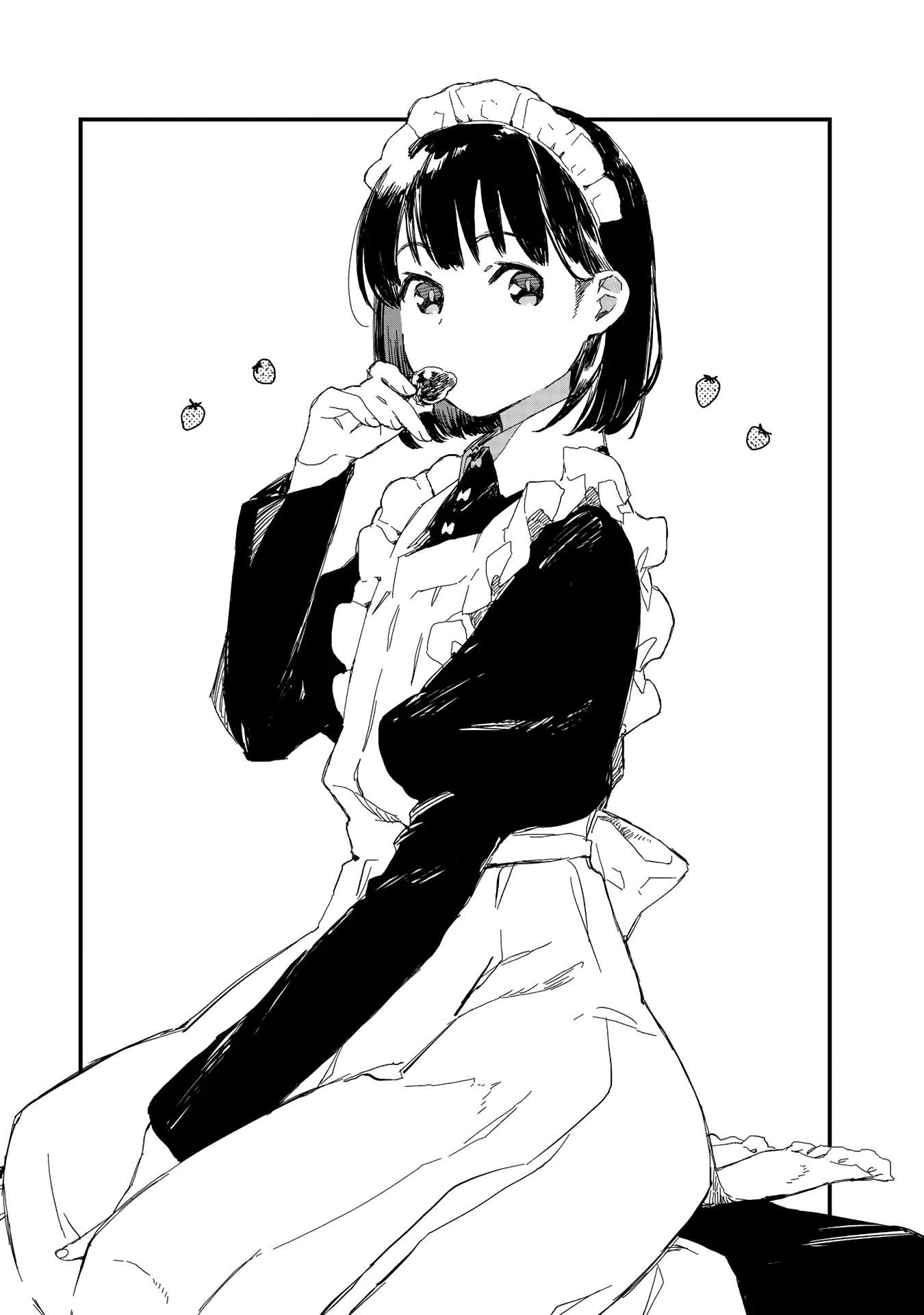 Maid-san wa Taberu Dake Chapter 10.5 page 1 - Chapter 10.5: Special Illustrations 2