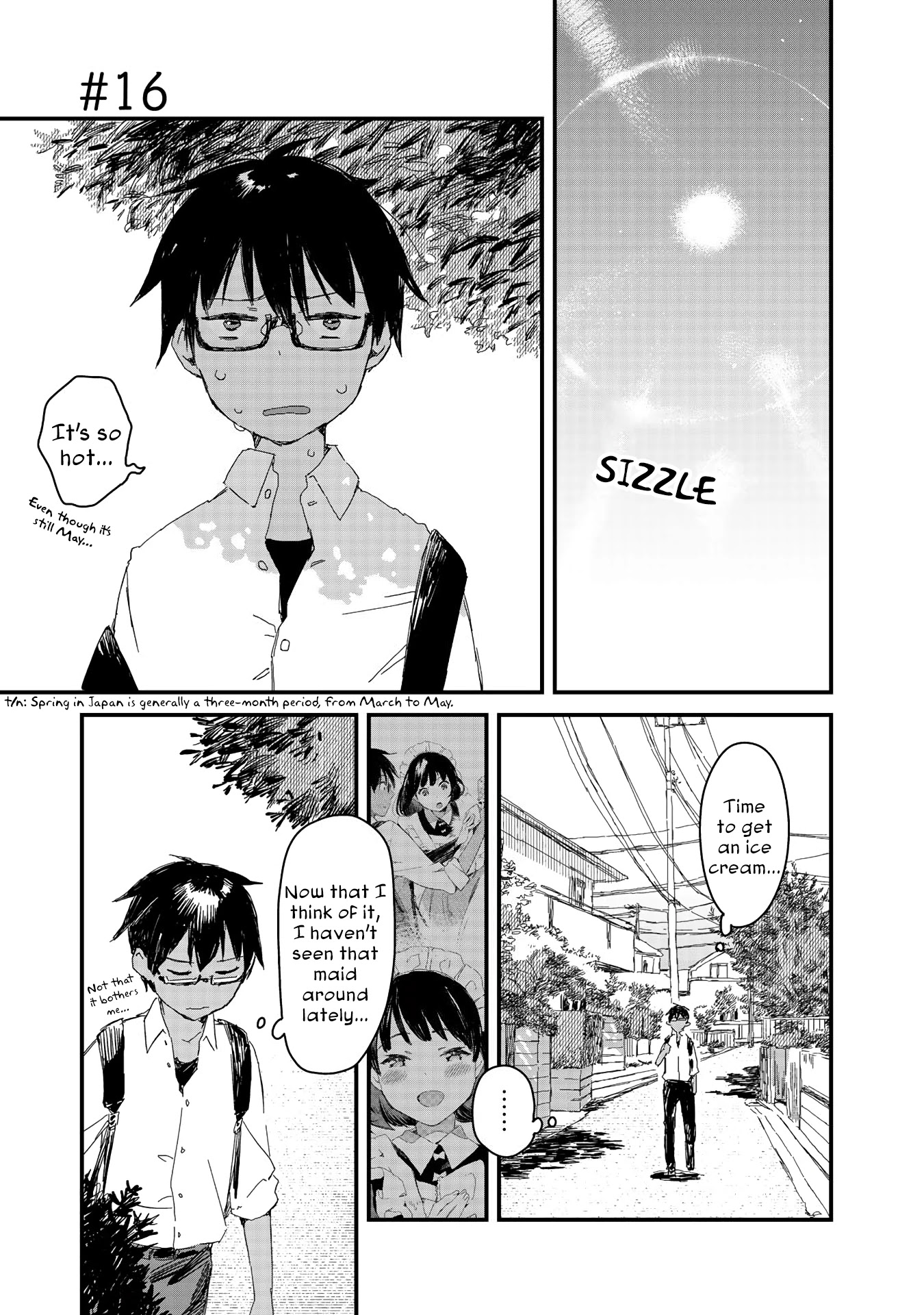 Maid-san wa Taberu Dake Chapter 16 page 1 - Chapter 16