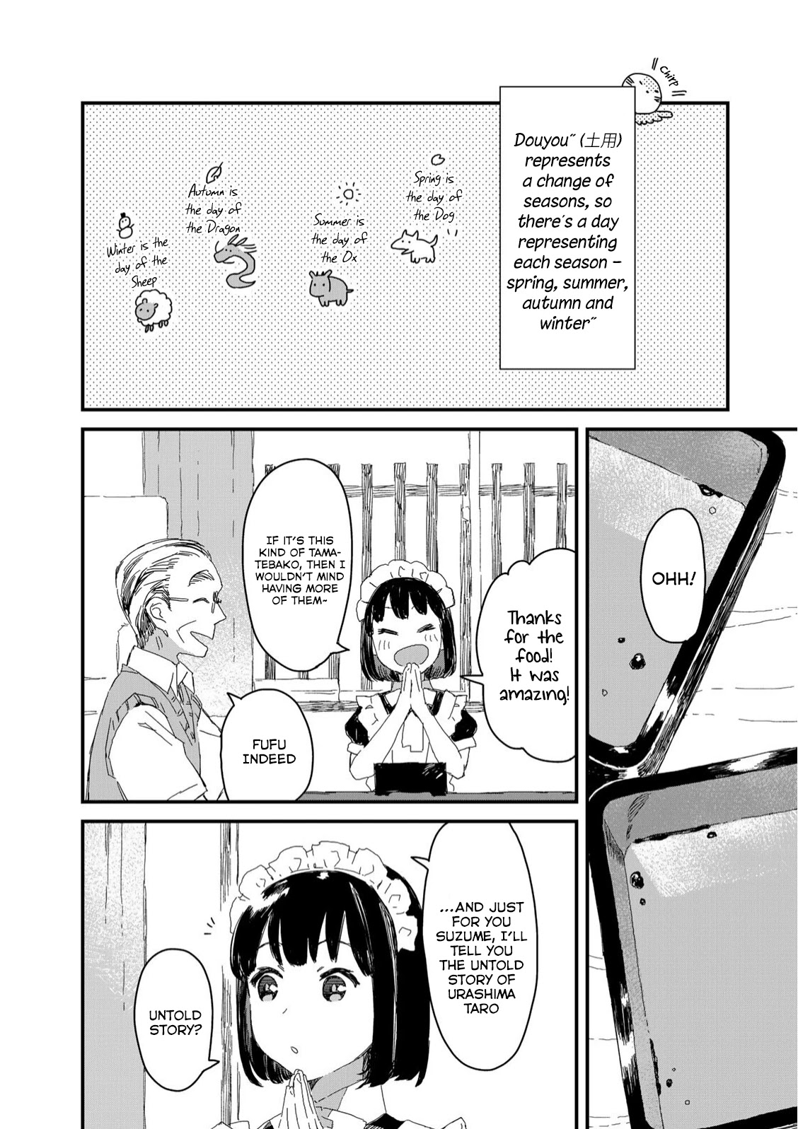 Maid-san wa Taberu Dake Chapter 27 page 11 - Chapter 27: Eel
