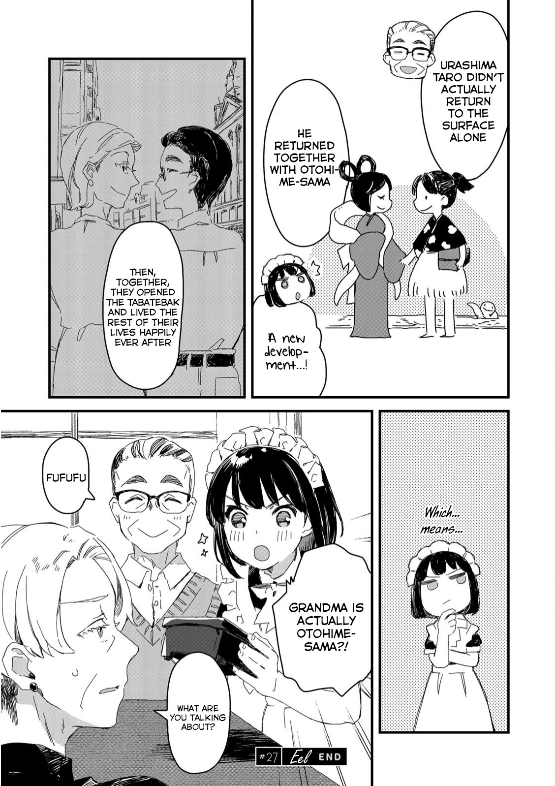 Maid-san wa Taberu Dake Chapter 27 page 12 - Chapter 27: Eel