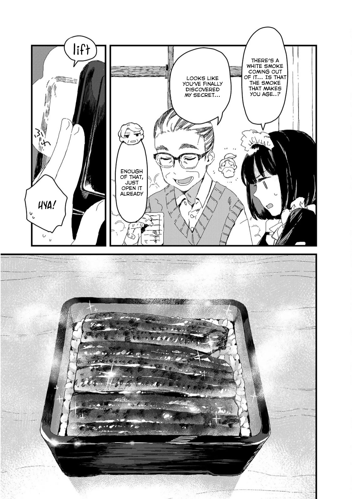 Maid-san wa Taberu Dake Chapter 27 page 6 - Chapter 27: Eel