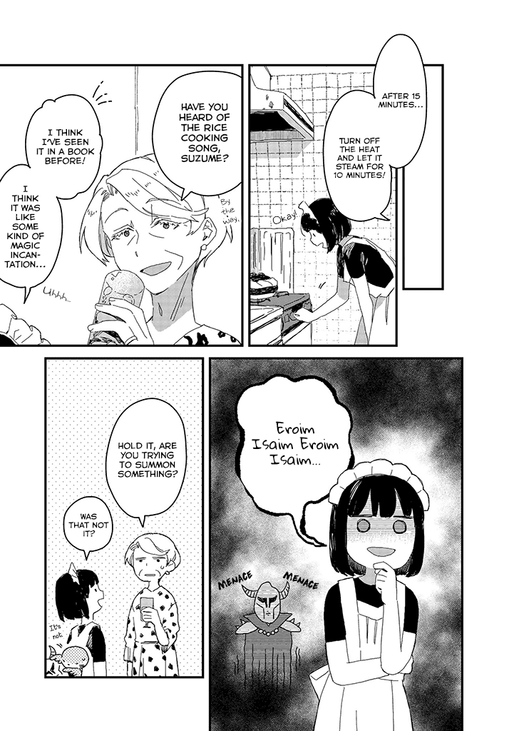 Maid-san wa Taberu Dake Chapter 32 page 12 - Chapter 32: New Rice