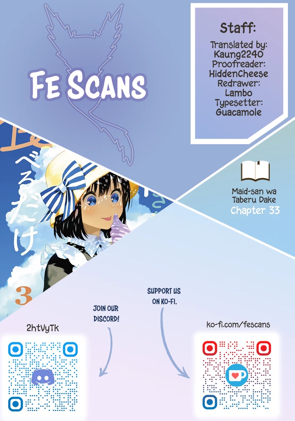 Maid-san wa Taberu Dake Chapter 33 page 1 - Chapter 33: Instant Noodles