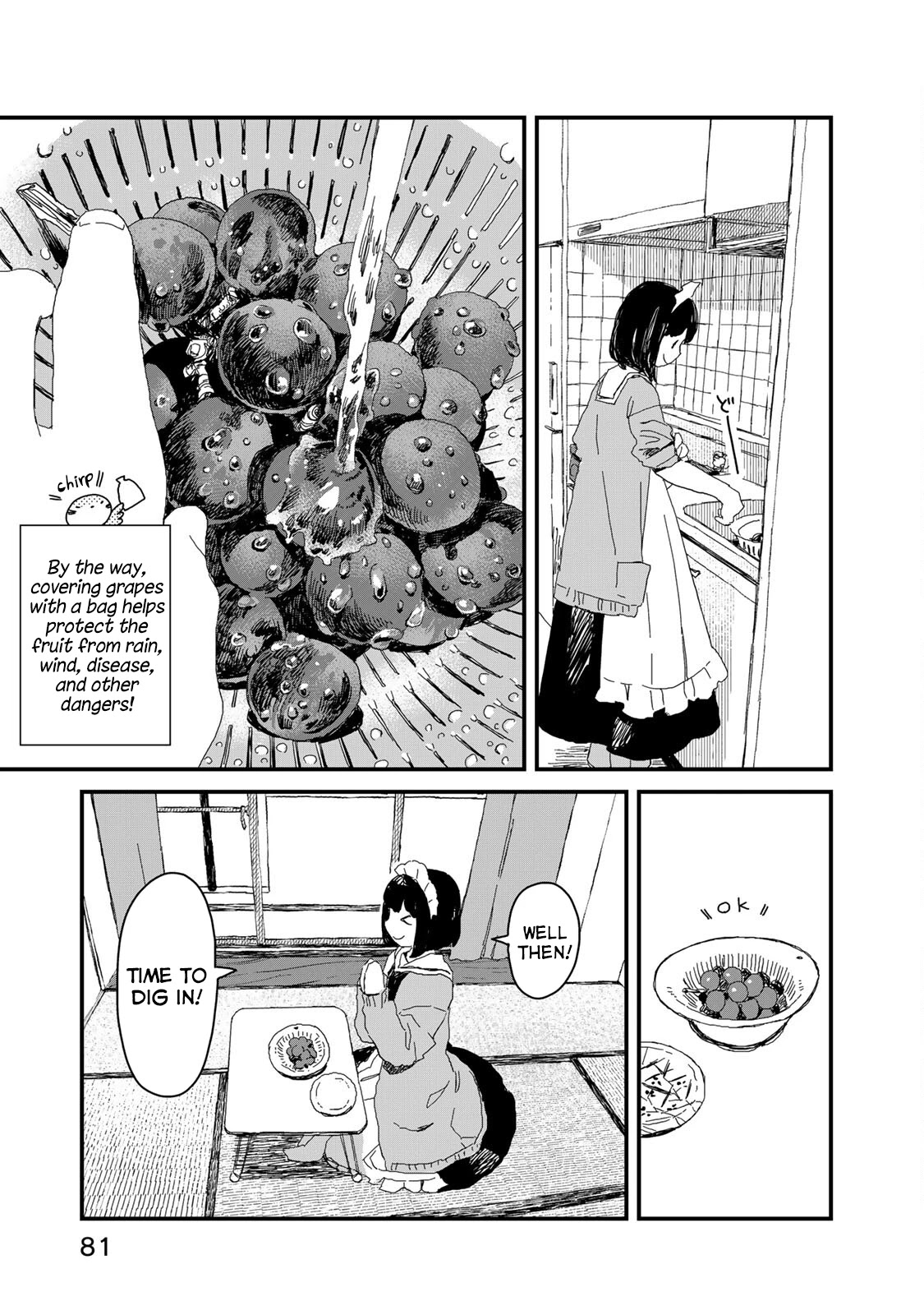 Maid-san wa Taberu Dake Chapter 36 page 8 - Chapter 36: Grape