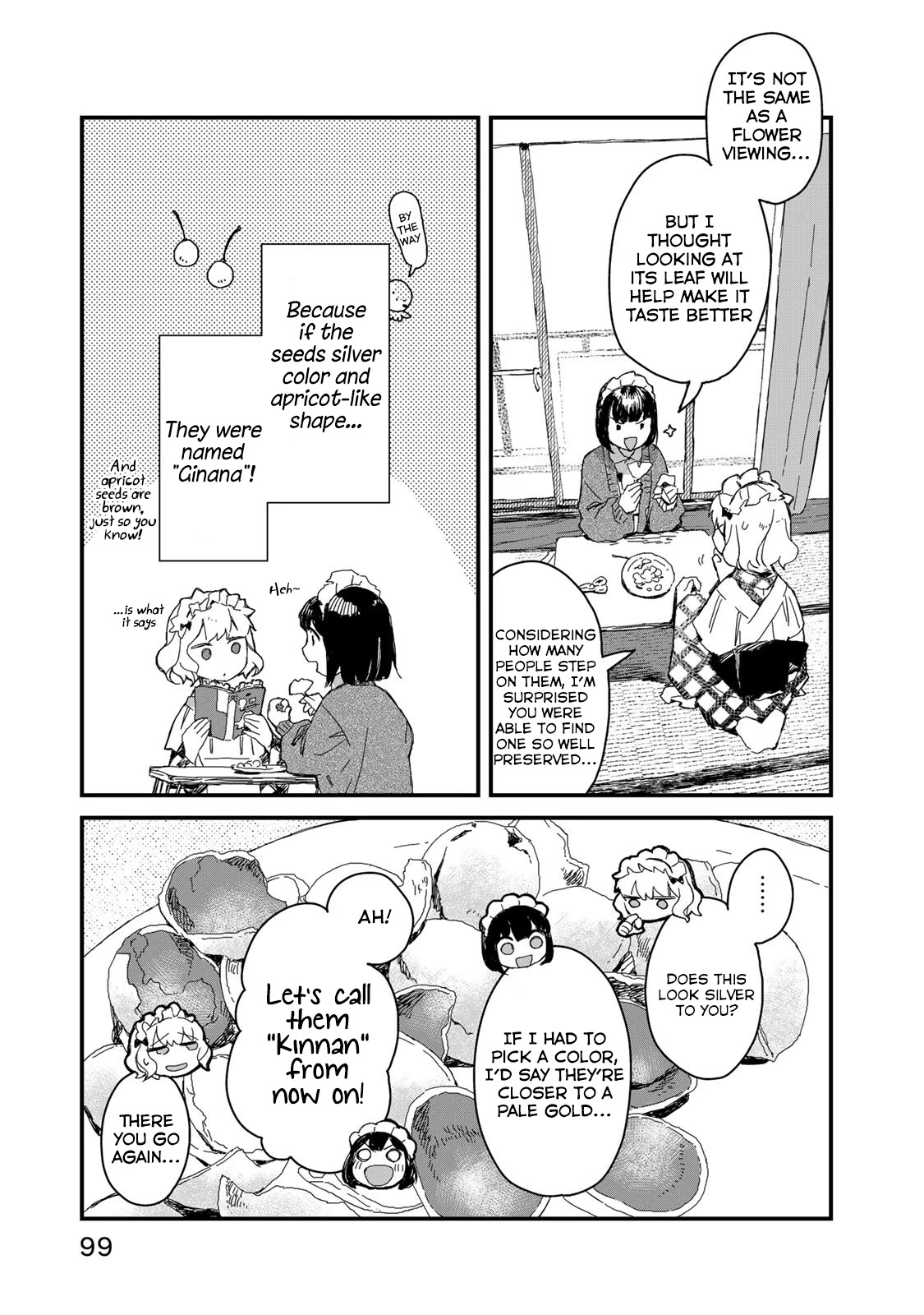 Maid-san wa Taberu Dake Chapter 37 page 14 - Chapter 37: Gingko
