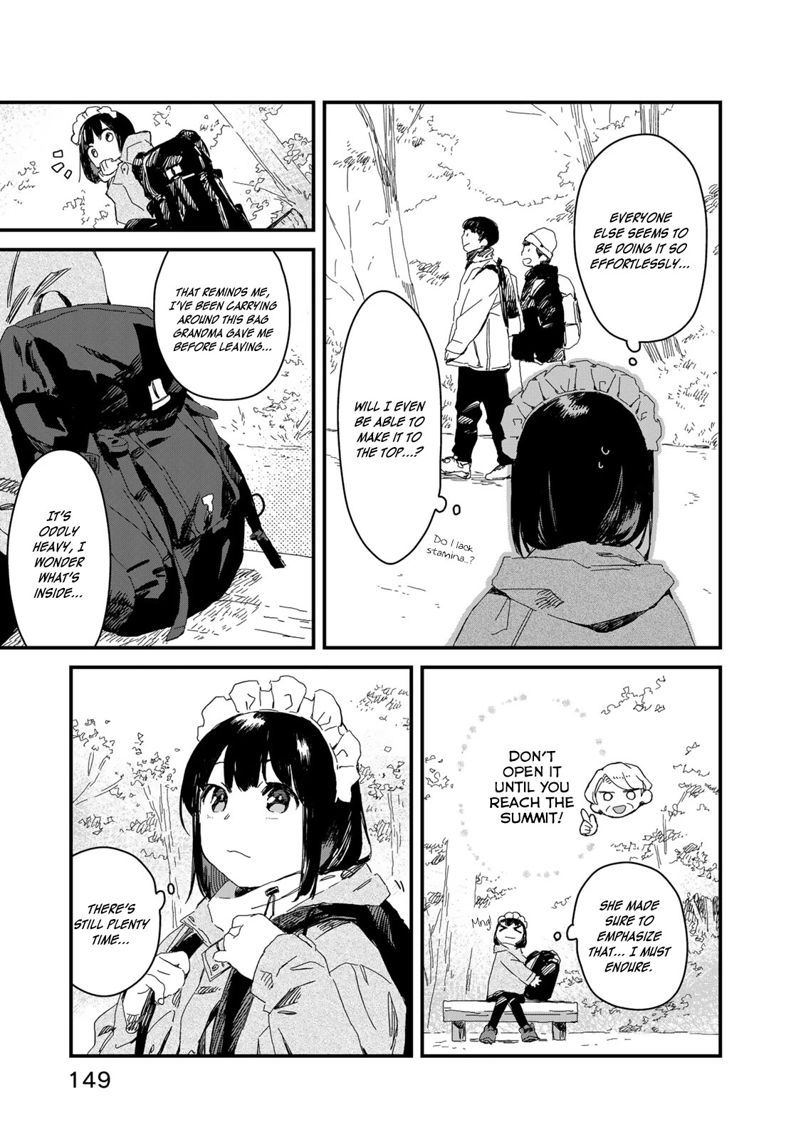 Maid-san wa Taberu Dake Chapter 41 page 10 - Chapter 41: Mountain Climbing
