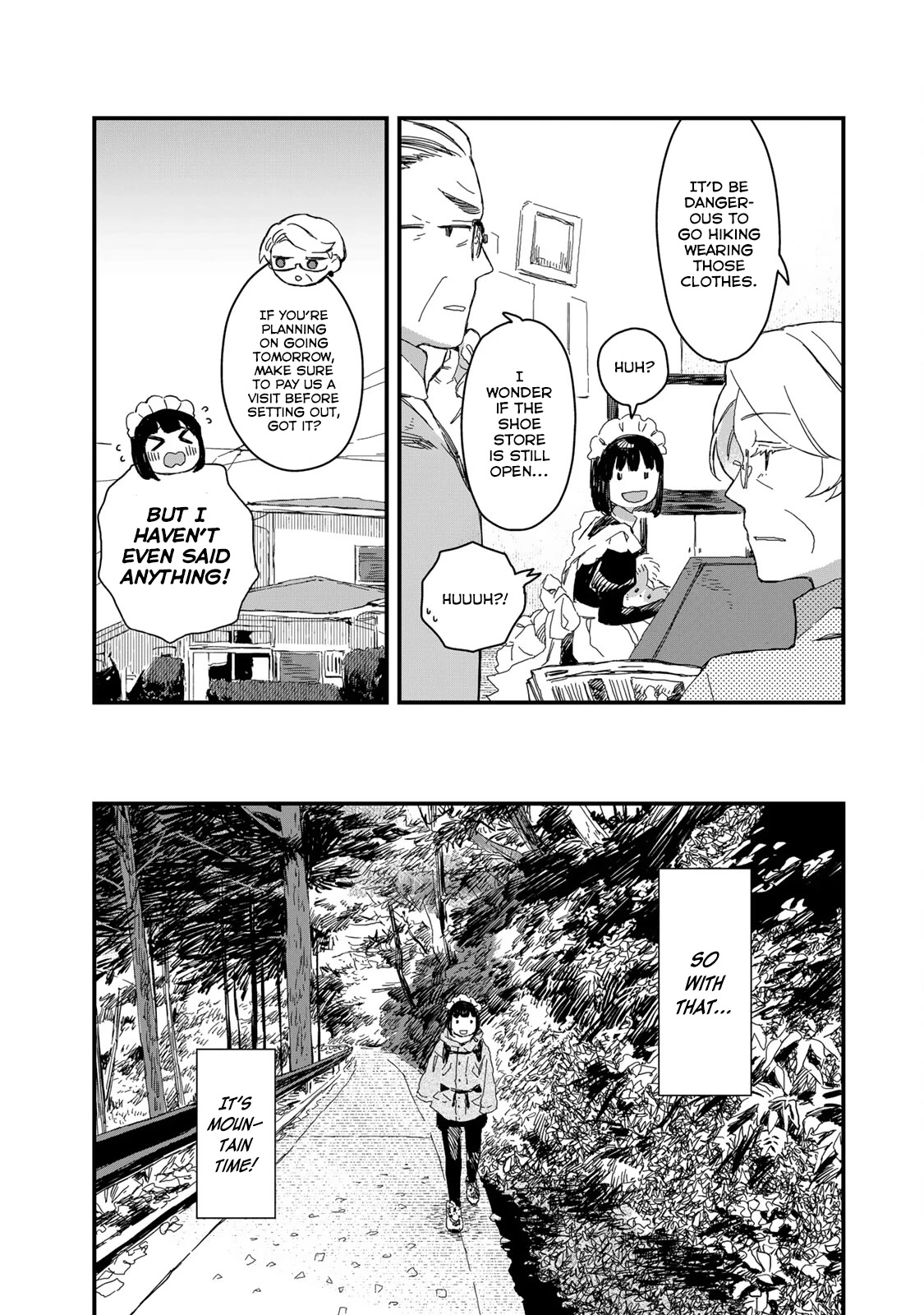 Maid-san wa Taberu Dake Chapter 41 page 5 - Chapter 41: Mountain Climbing