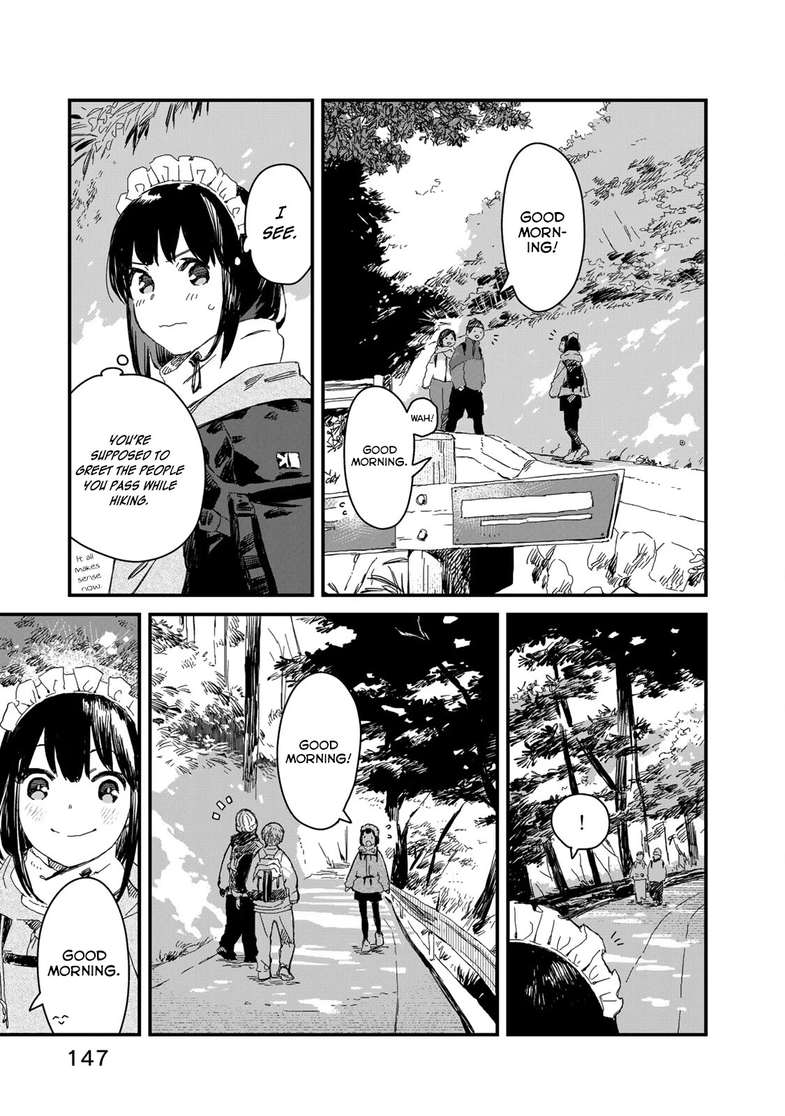 Maid-san wa Taberu Dake Chapter 41 page 8 - Chapter 41: Mountain Climbing