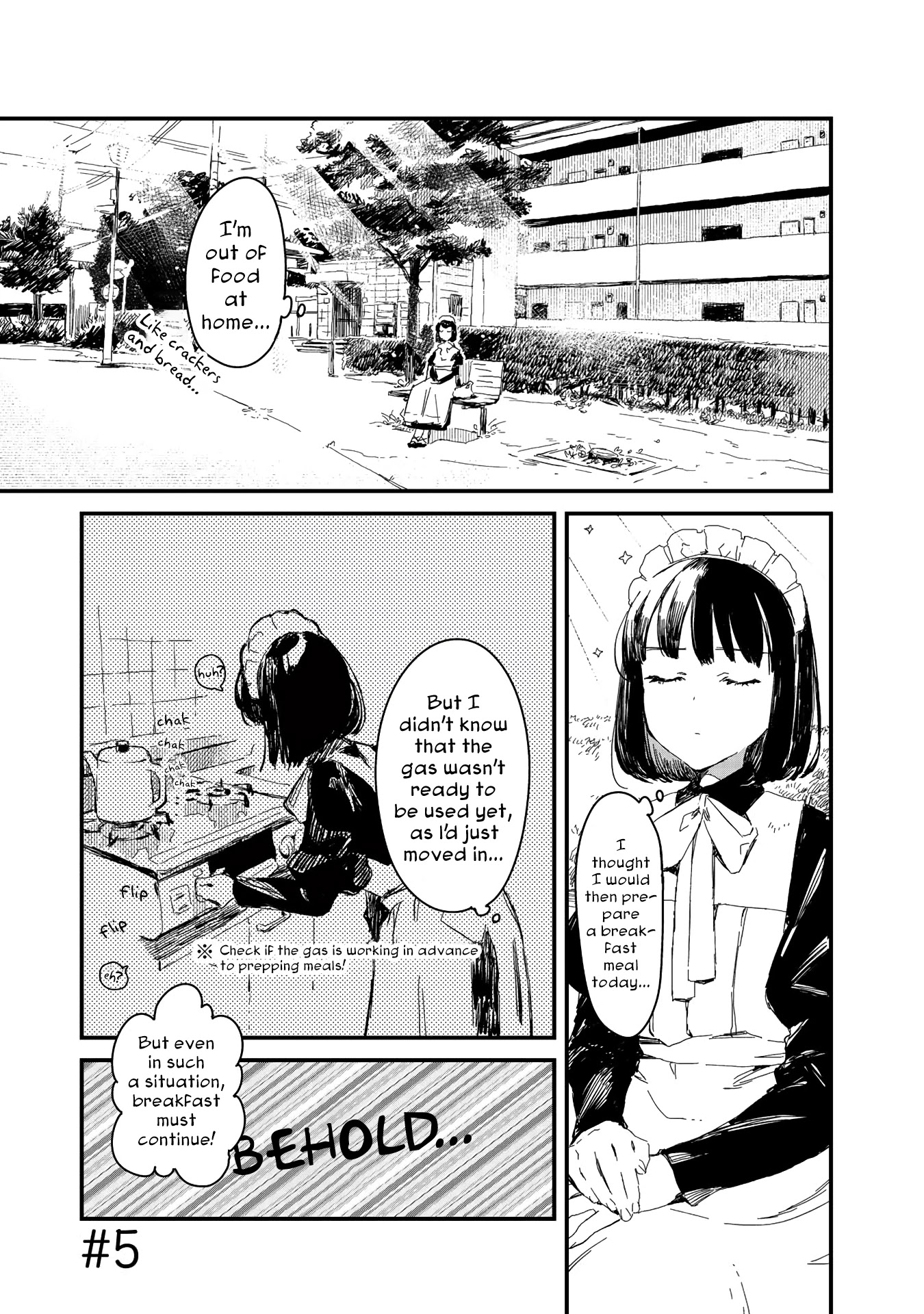 Maid-san wa Taberu Dake Chapter 5 page 1 - Chapter 5