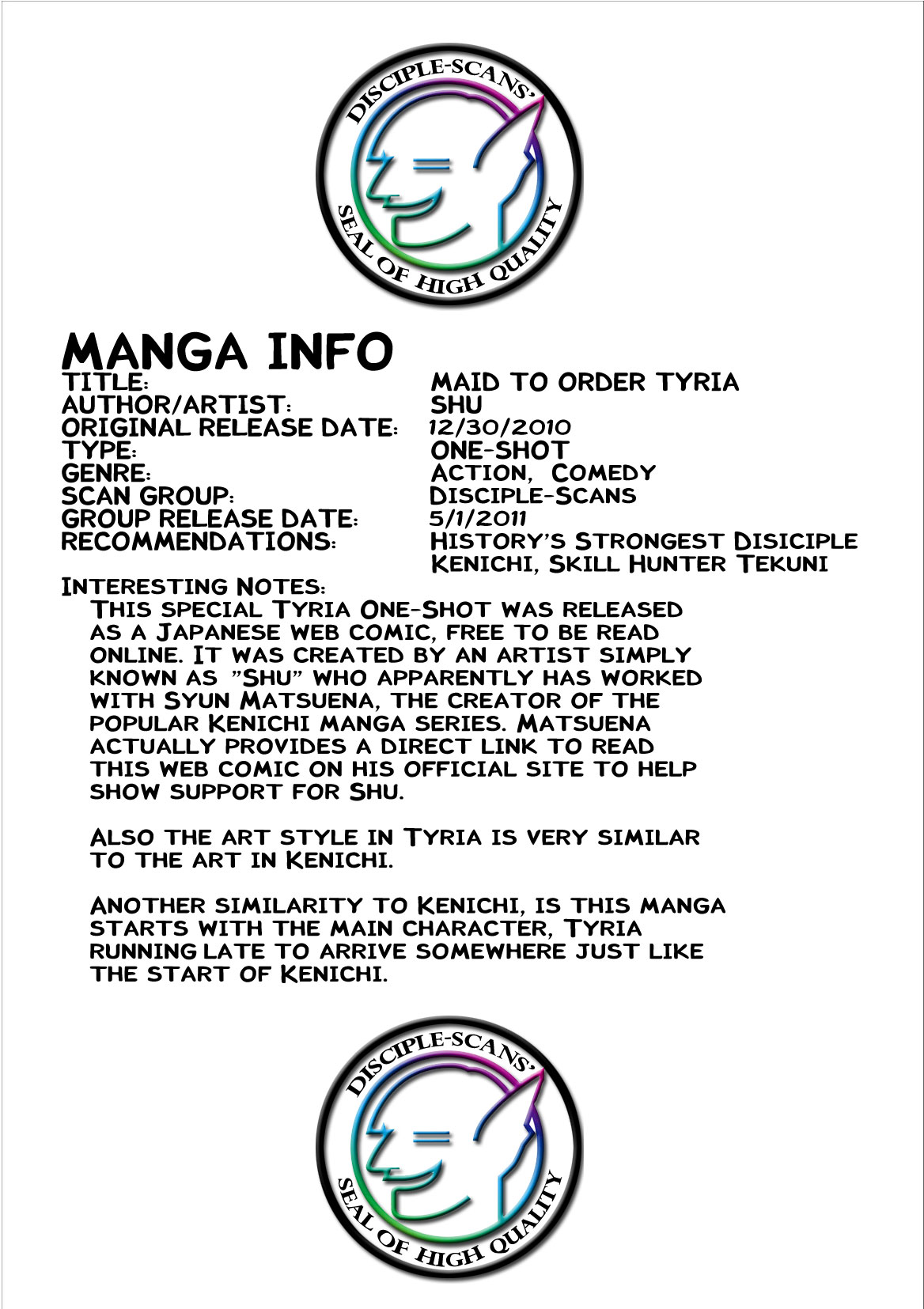 Maid to Order Tyria Chapter 0.2 page 2 - Chapter 0 v2 : Oneshot