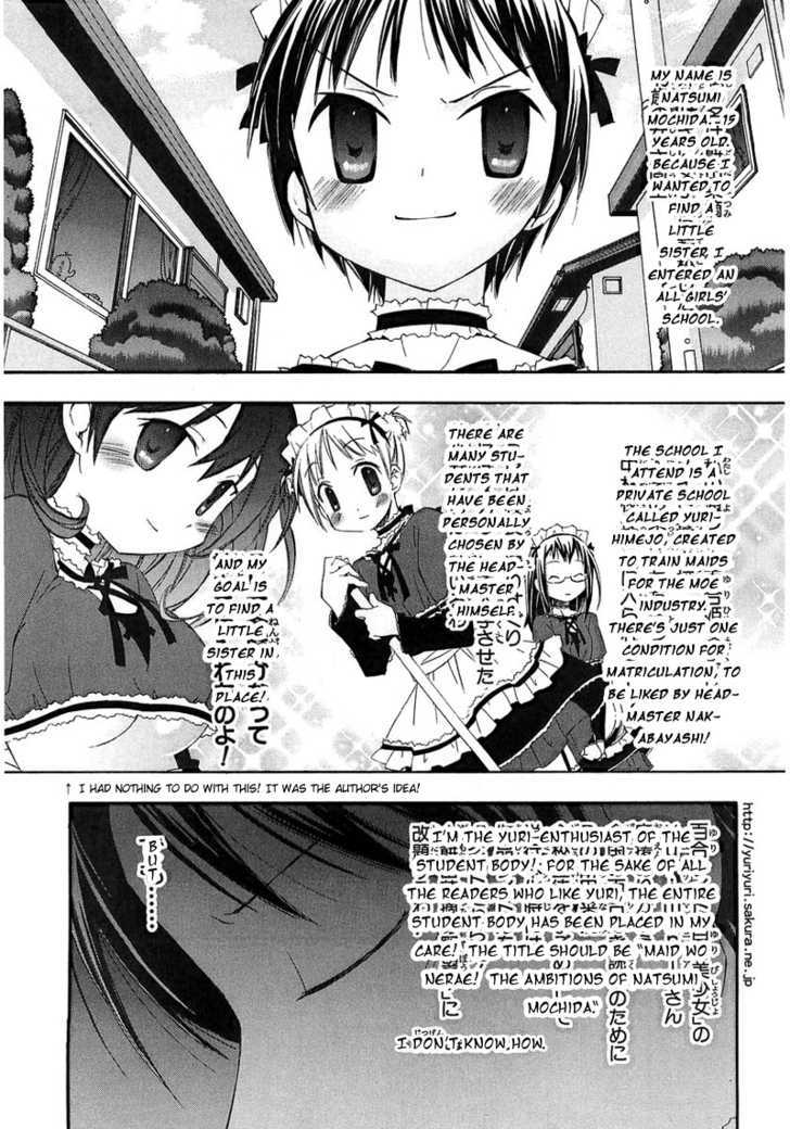 Maid wo Nerae! Chapter 2 page 2 - Chapter 2 : Sorry for saying something like "Oho! I want to make a yurimanga!"
