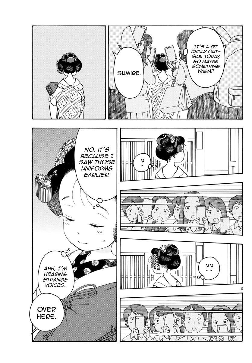 Maiko-san Chi no Makanai-san Chapter 102 page 3 - Chapter 102: When I Look Like This