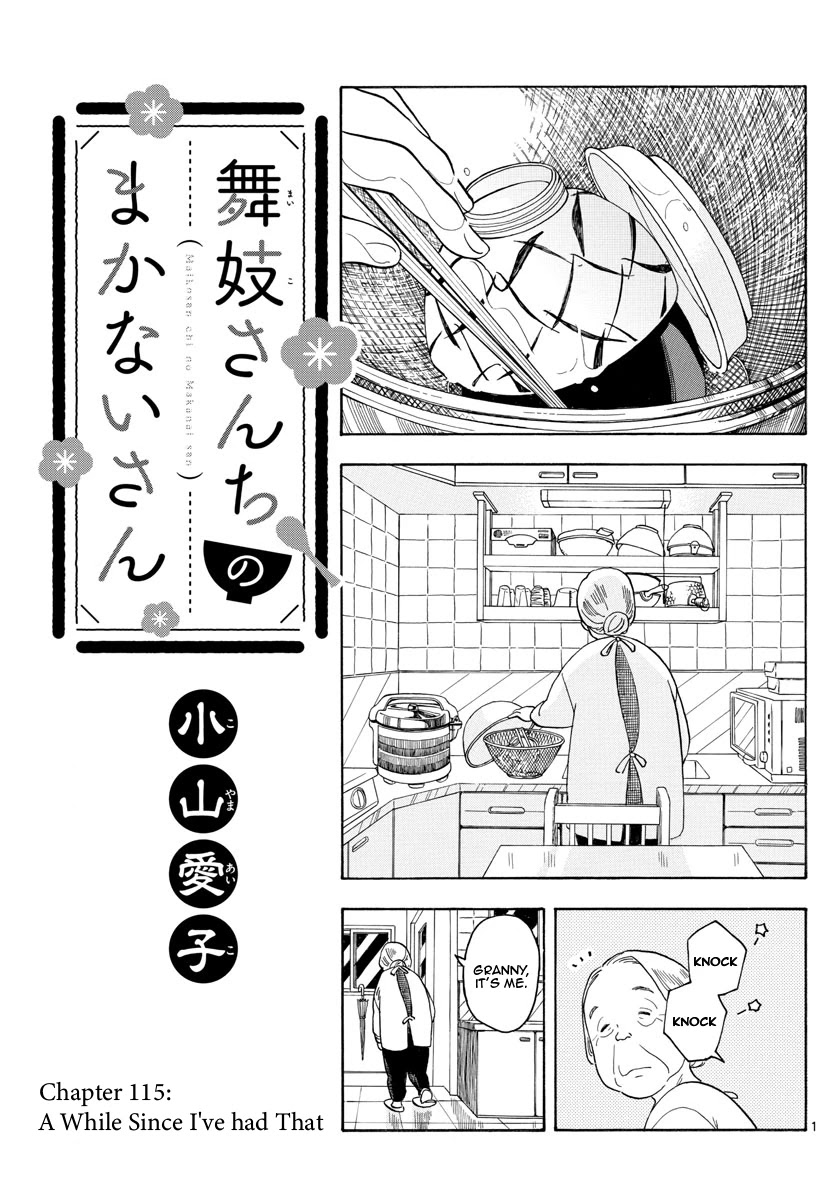 Maiko-san Chi no Makanai-san Chapter 115 page 1 - Chapter 115: A While Since I've Had That