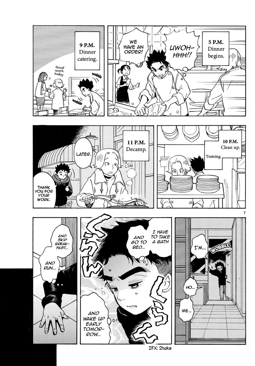 Maiko-san Chi no Makanai-san Chapter 157 page 7 - Chapter 157: A Day in the Life of Kenta