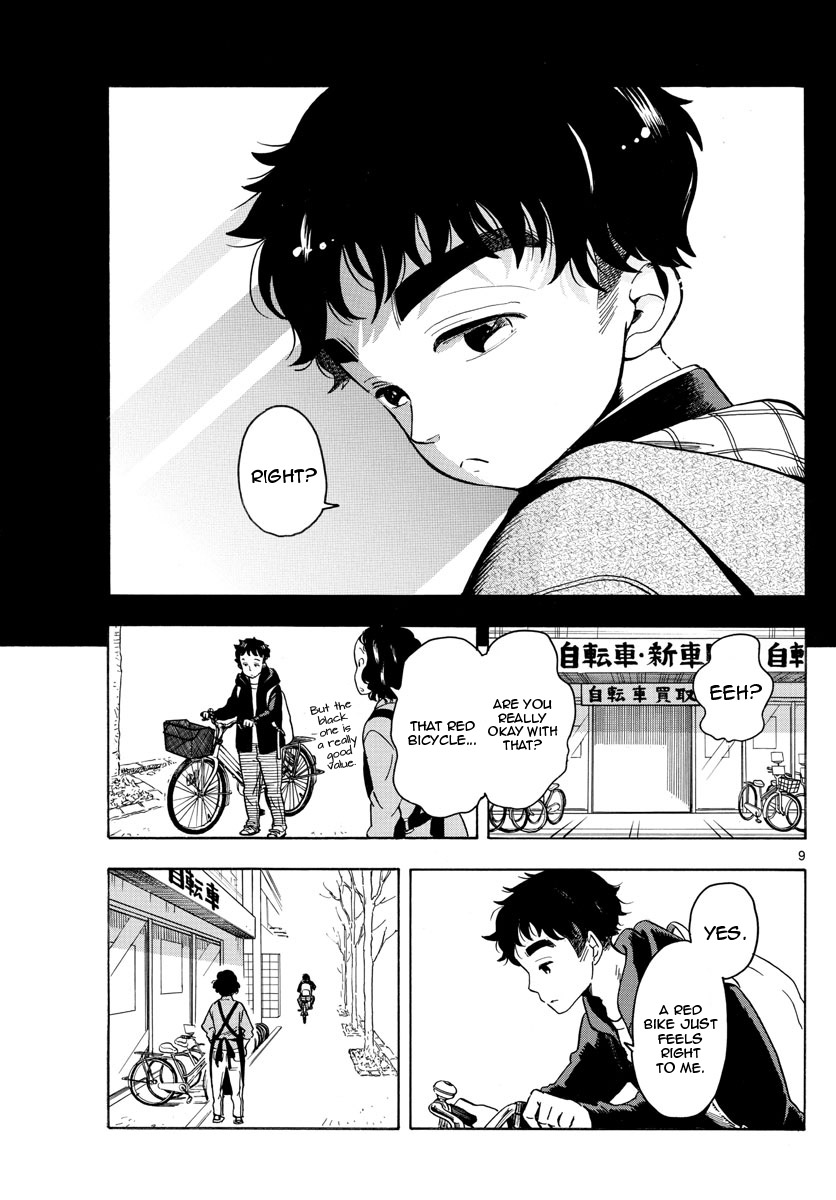 Maiko-san Chi no Makanai-san Chapter 159 page 9 - Chapter 159: Red Bicycle