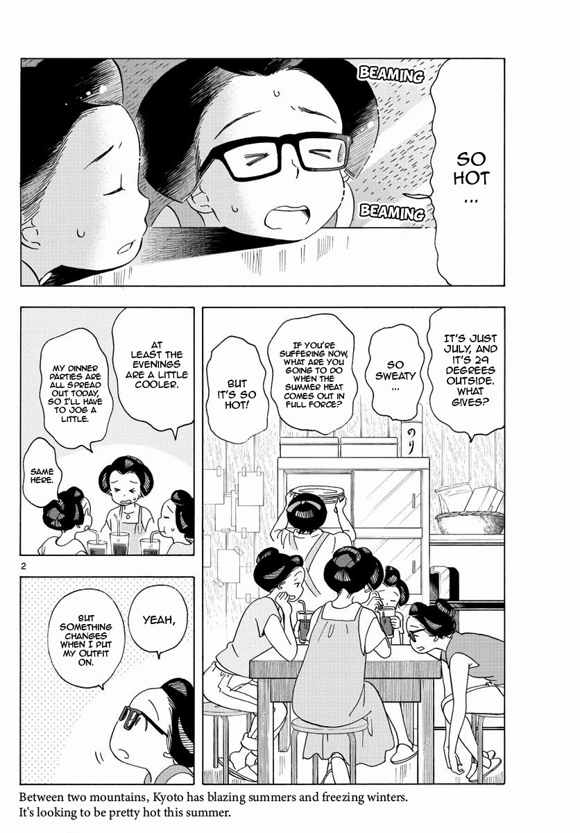 Maiko-san Chi no Makanai-san Chapter 207 page 2 - Chapter 207: Riddle on a Hot Day