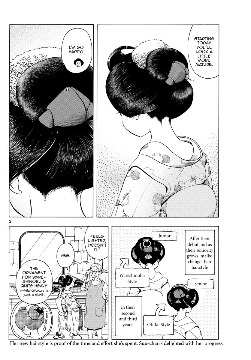 Maiko-san Chi no Makanai-san Chapter 233 page 2 - Chapter 233: The Day She Became an Onee-san