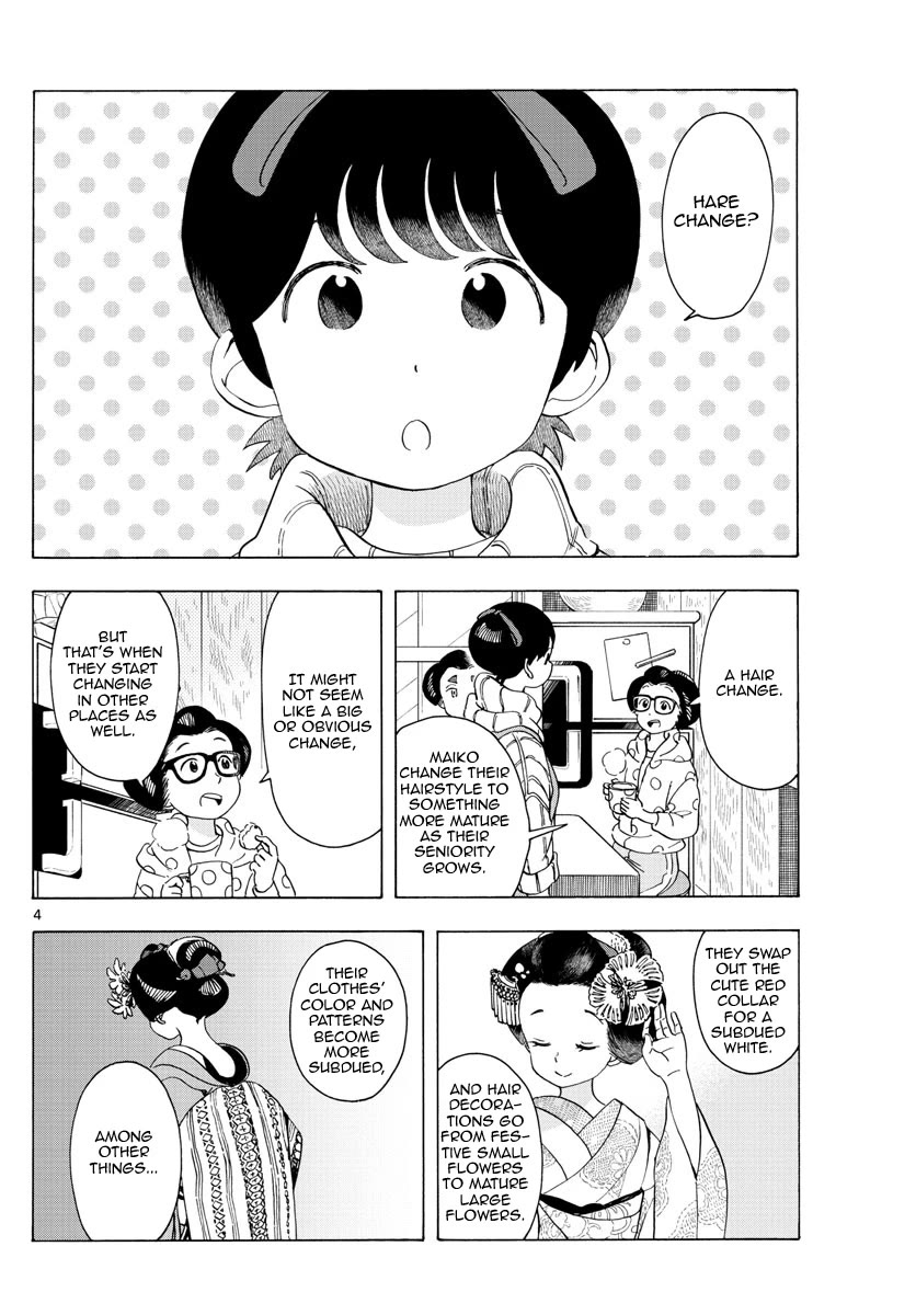 Maiko-san Chi no Makanai-san Chapter 233 page 4 - Chapter 233: The Day She Became an Onee-san