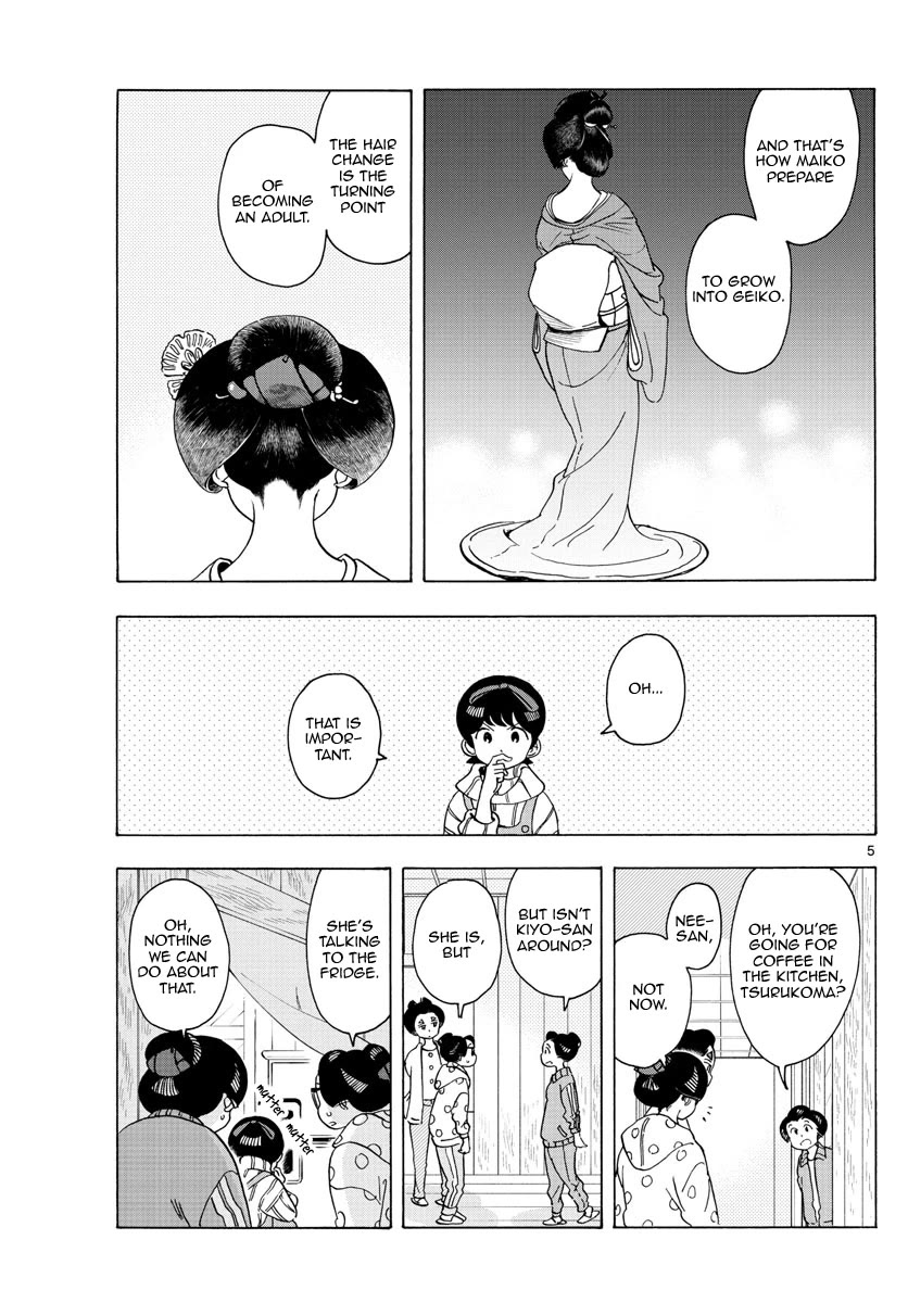 Maiko-san Chi no Makanai-san Chapter 233 page 5 - Chapter 233: The Day She Became an Onee-san