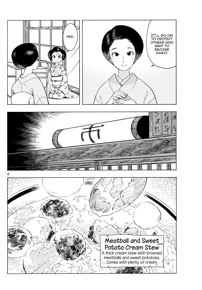 Maiko-san Chi no Makanai-san Chapter 233 page 8 - Chapter 233: The Day She Became an Onee-san