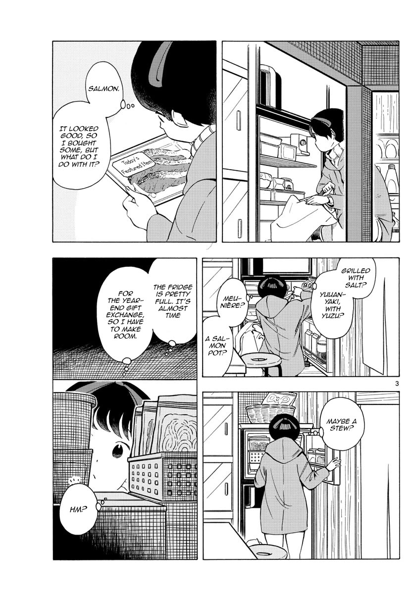 Maiko-san Chi no Makanai-san Chapter 234 page 3 - Chapter 234: Hot Water Bottles and Peeling Chestnuts