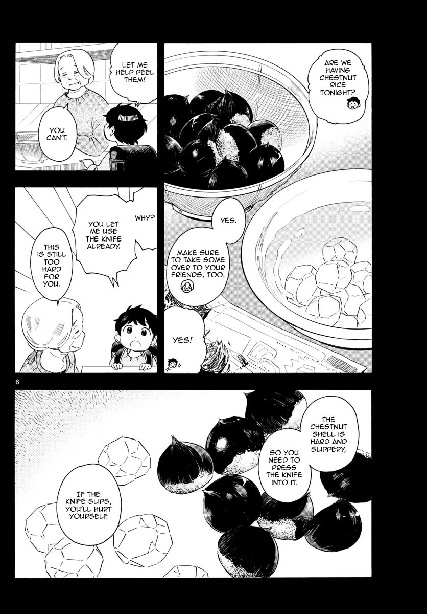 Maiko-san Chi no Makanai-san Chapter 234 page 6 - Chapter 234: Hot Water Bottles and Peeling Chestnuts