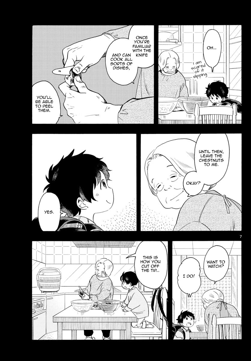 Maiko-san Chi no Makanai-san Chapter 234 page 7 - Chapter 234: Hot Water Bottles and Peeling Chestnuts