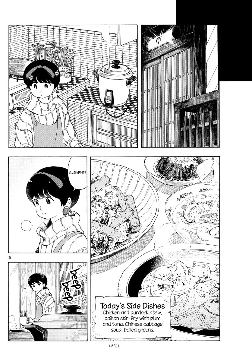 Maiko-san Chi no Makanai-san Chapter 234 page 8 - Chapter 234: Hot Water Bottles and Peeling Chestnuts