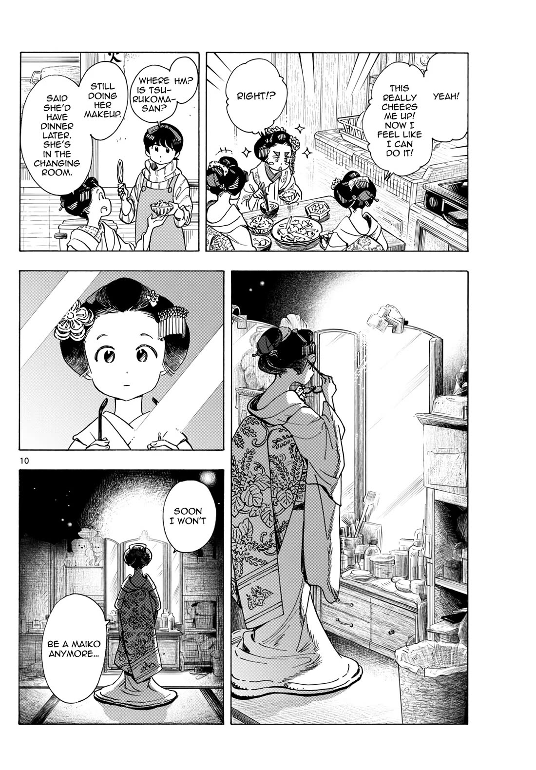 Maiko-san Chi no Makanai-san Chapter 279 page 10 - Chapter 279: Approaching Spring
