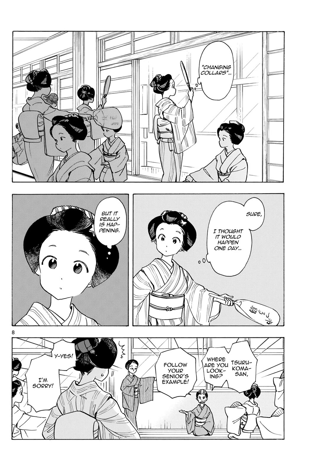 Maiko-san Chi no Makanai-san Chapter 279 page 8 - Chapter 279: Approaching Spring